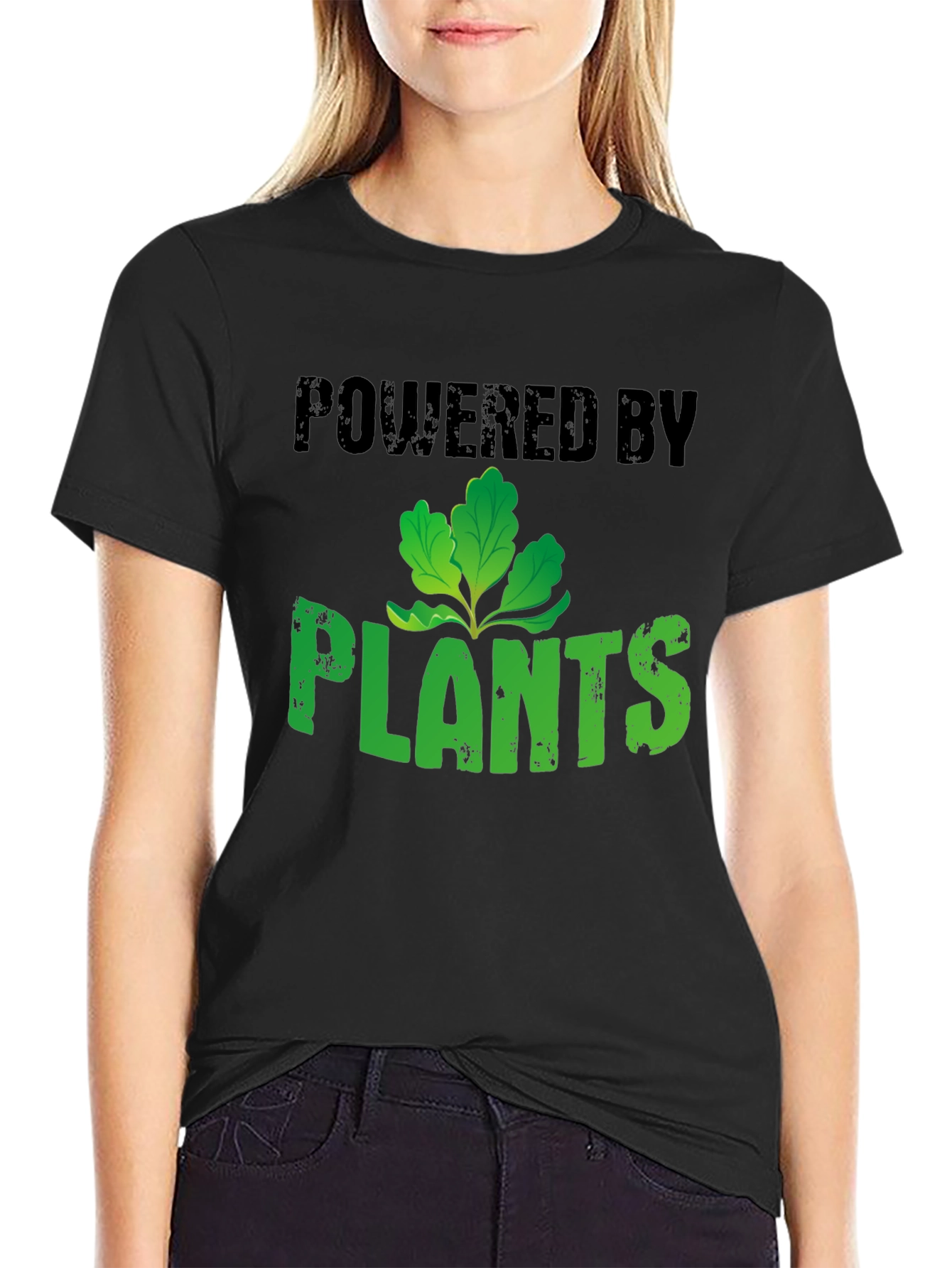 Powered by Plants Graphic Tee - Vegan Lifestyle Shirt