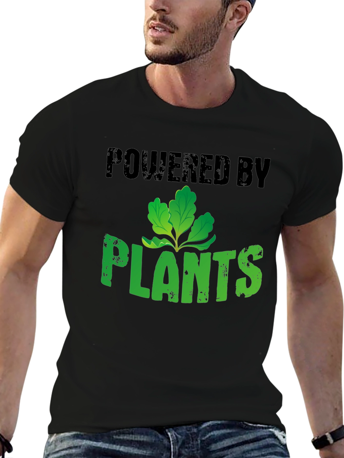 Powered by Plants Graphic Tee - Vegan Lifestyle Shirt