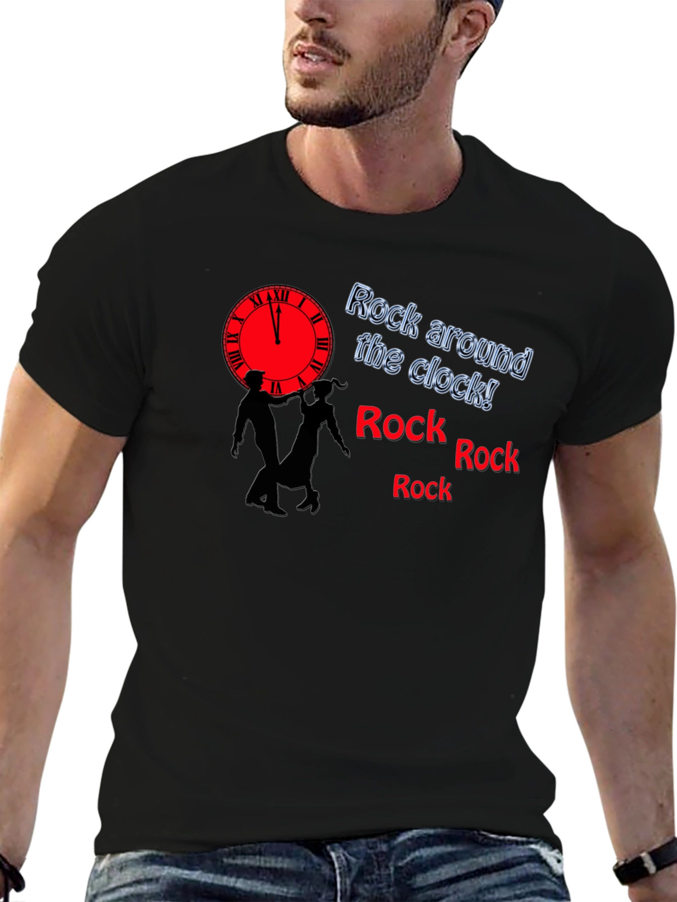 Rock Around the Clock Graphic Tee