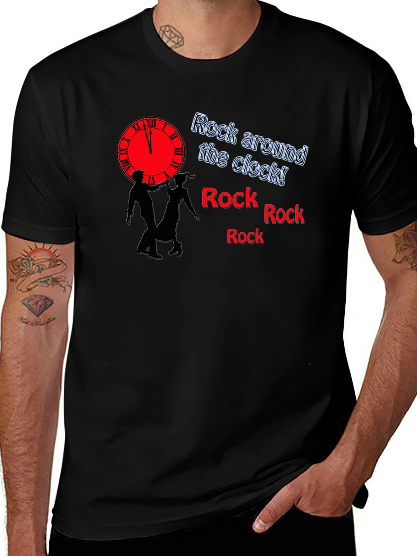 Rock Around the Clock Graphic Tee