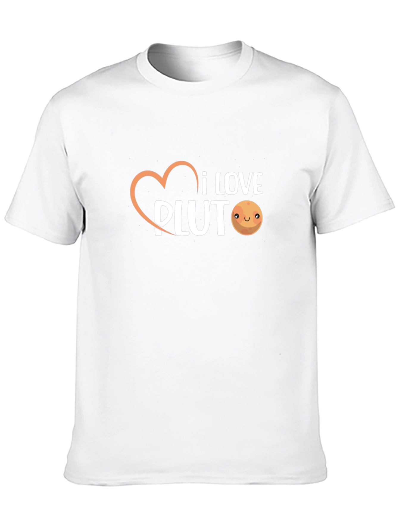 I Love Pluto Graphic Tee - Black Cotton T-Shirt