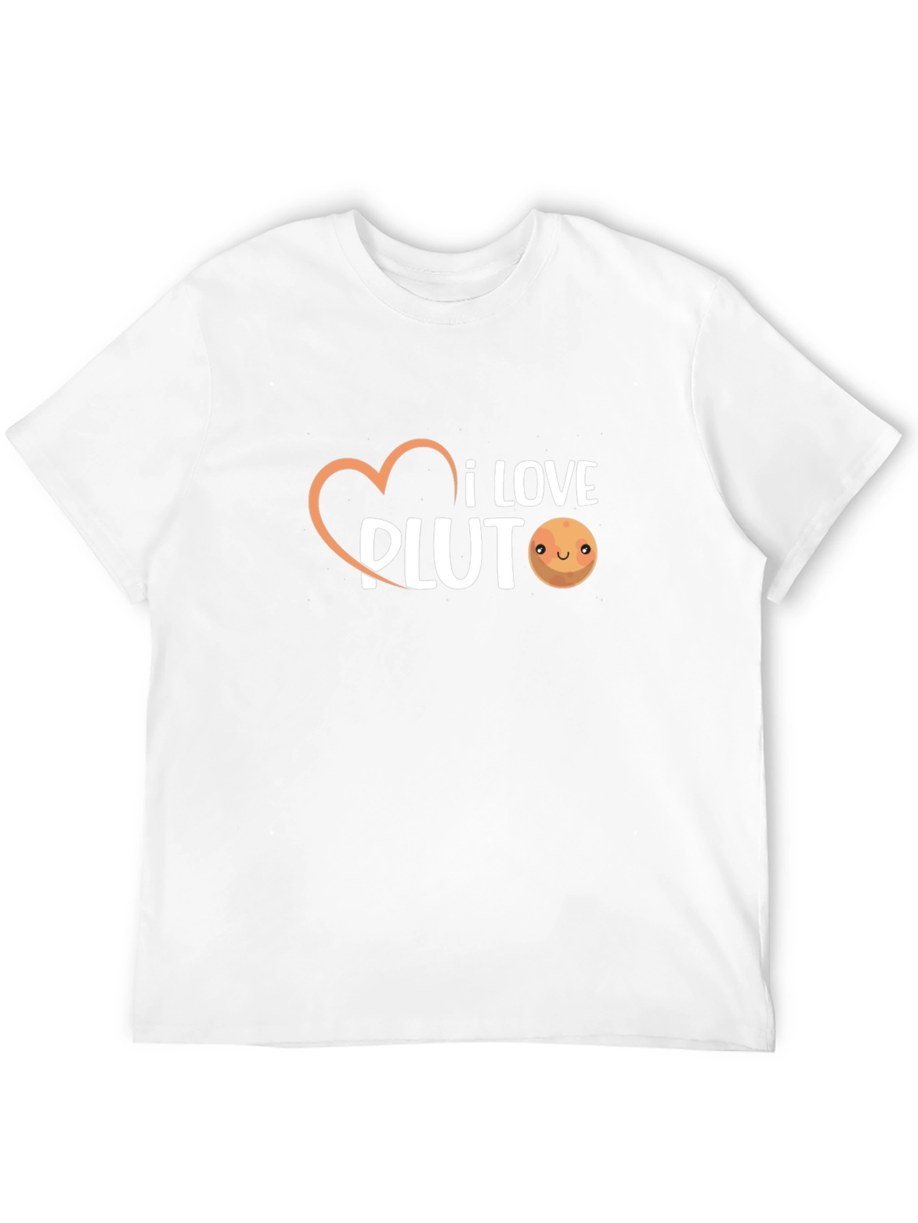 I Love Pluto Graphic Tee - Black Cotton T-Shirt