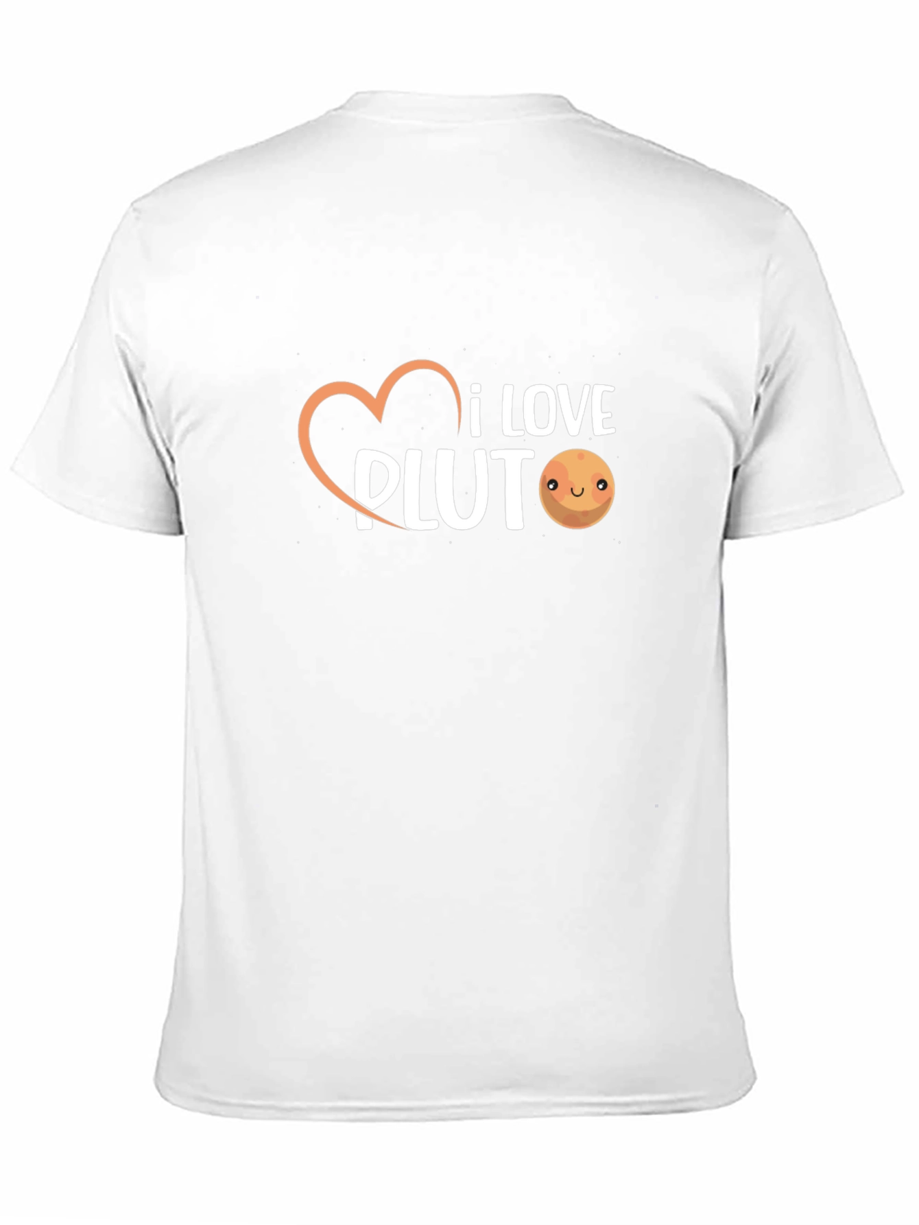 I Love Pluto Graphic Tee - Black Cotton T-Shirt