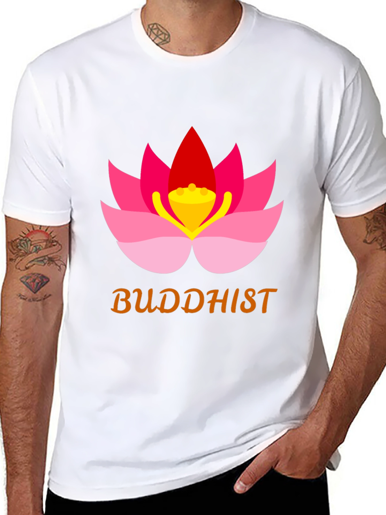 Buddhist Lotus T-Shirt - Meditation & Spirituality