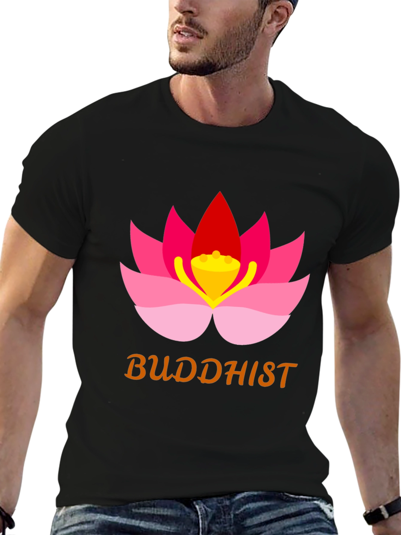 Buddhist Lotus T-Shirt - Meditation & Spirituality