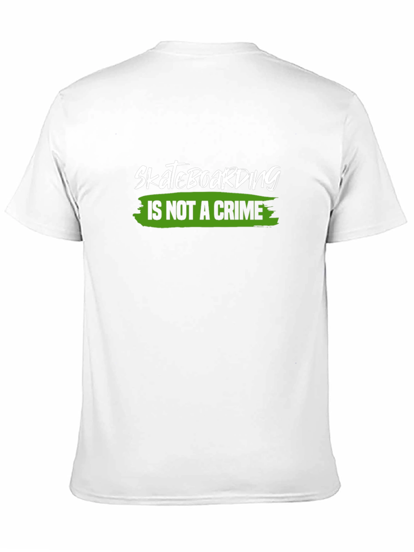 Skateboarding is Not a Crime Black T-Shirt