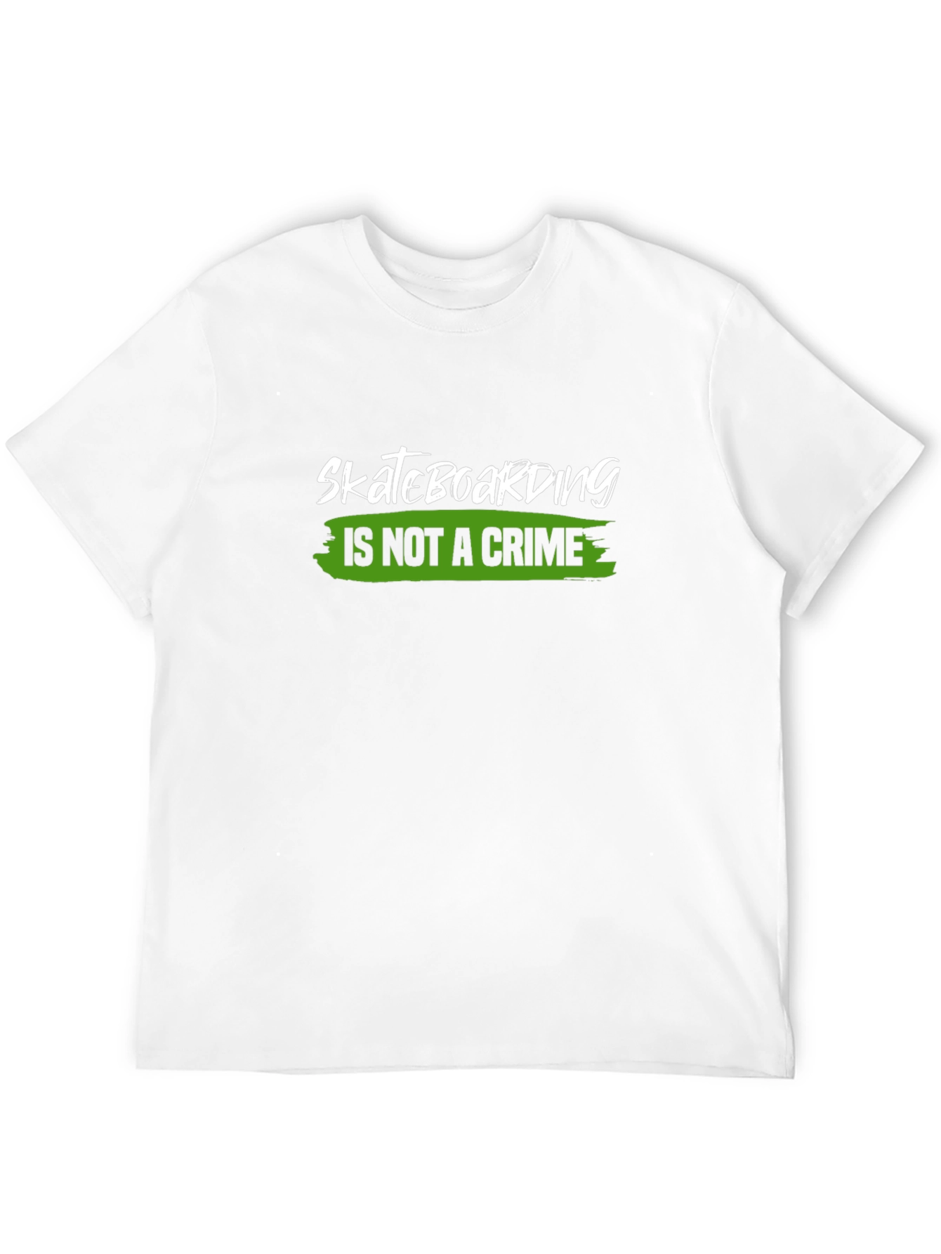 Skateboarding is Not a Crime Black T-Shirt