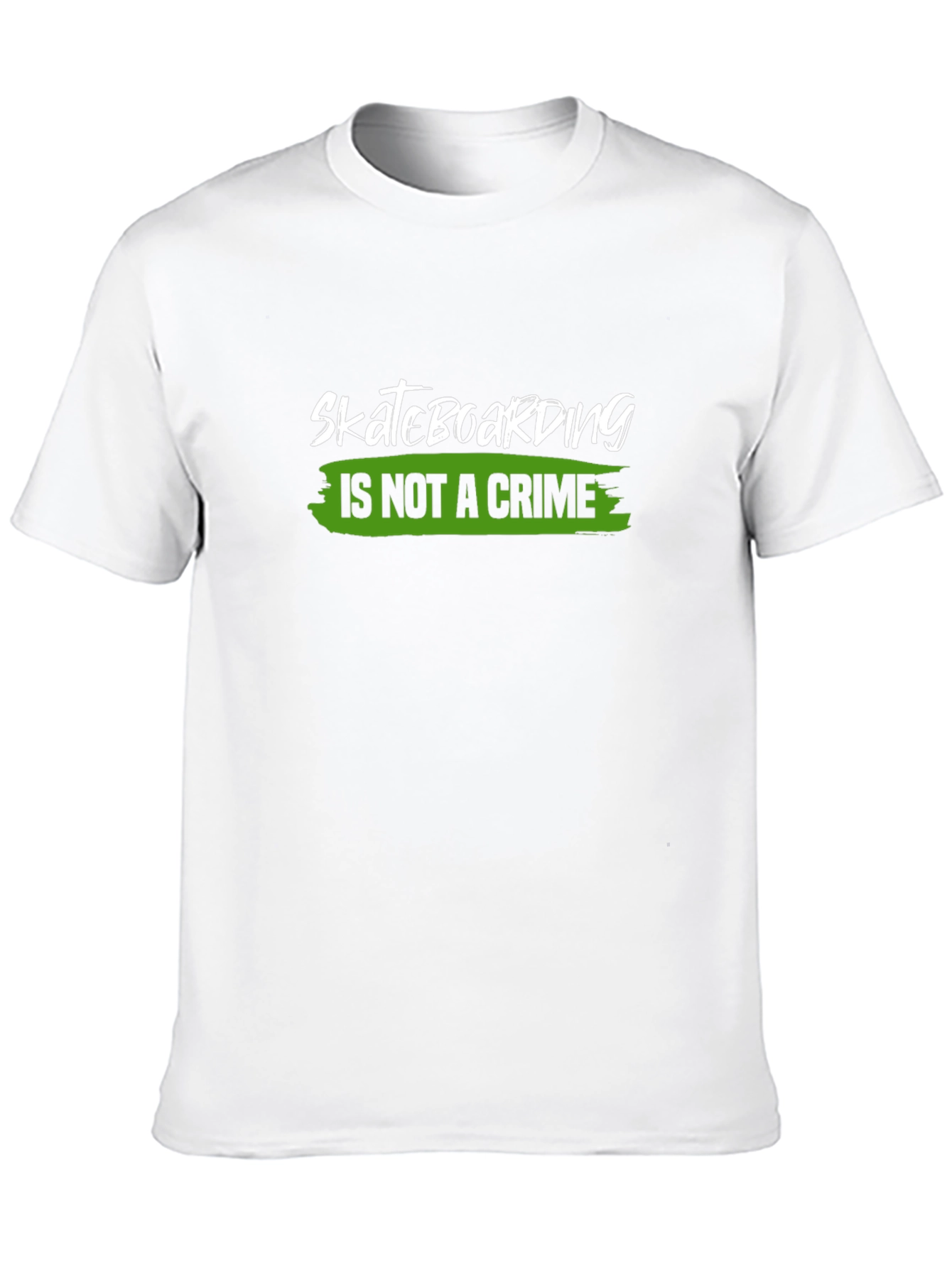 Skateboarding is Not a Crime Black T-Shirt