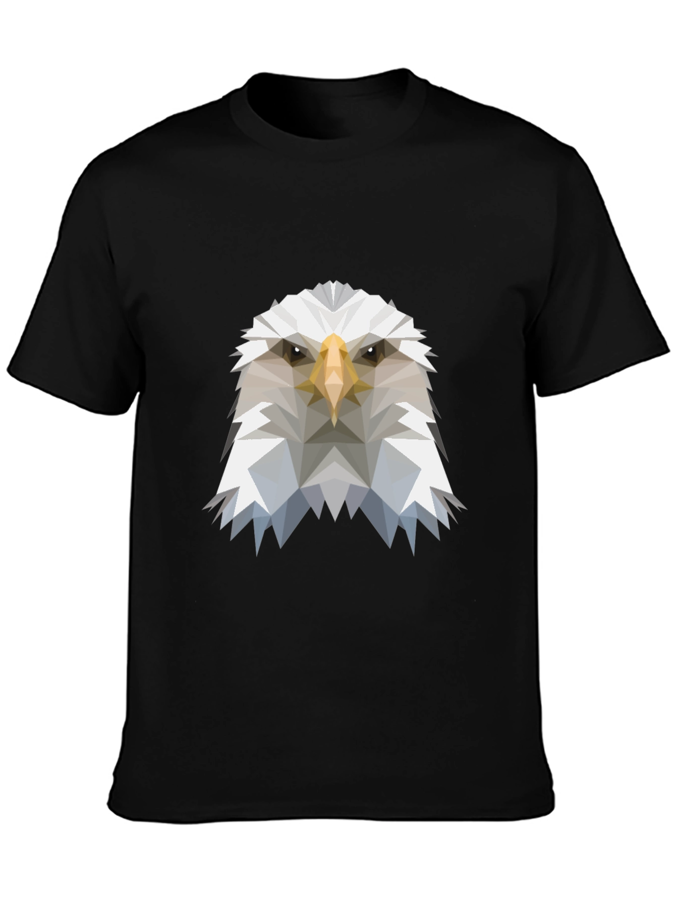 Geometric Eagle Graphic Tee - Modern Mens T-Shirt
