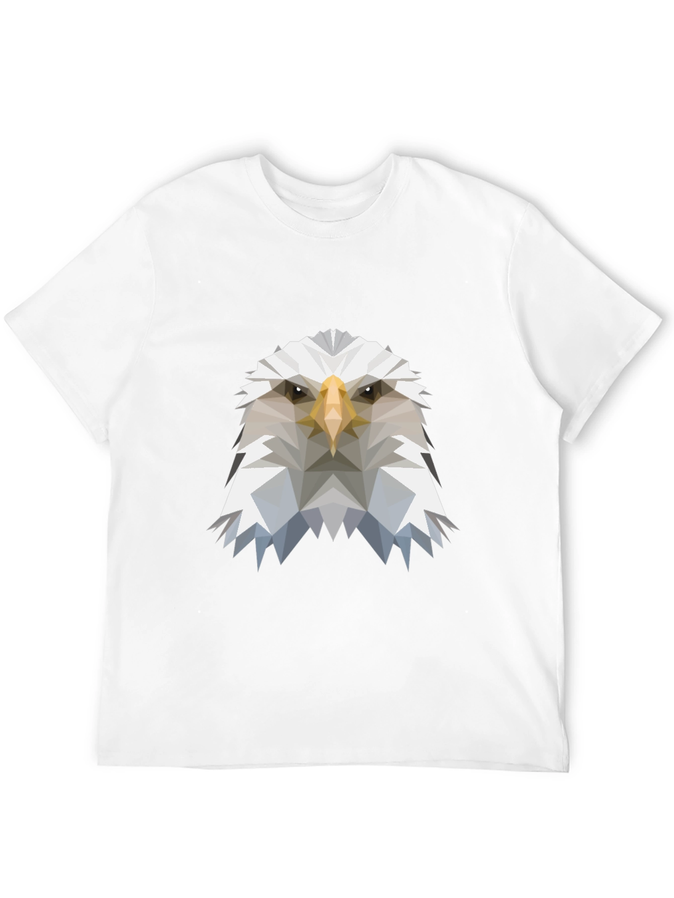 Geometric Eagle Graphic Tee - Modern Mens T-Shirt