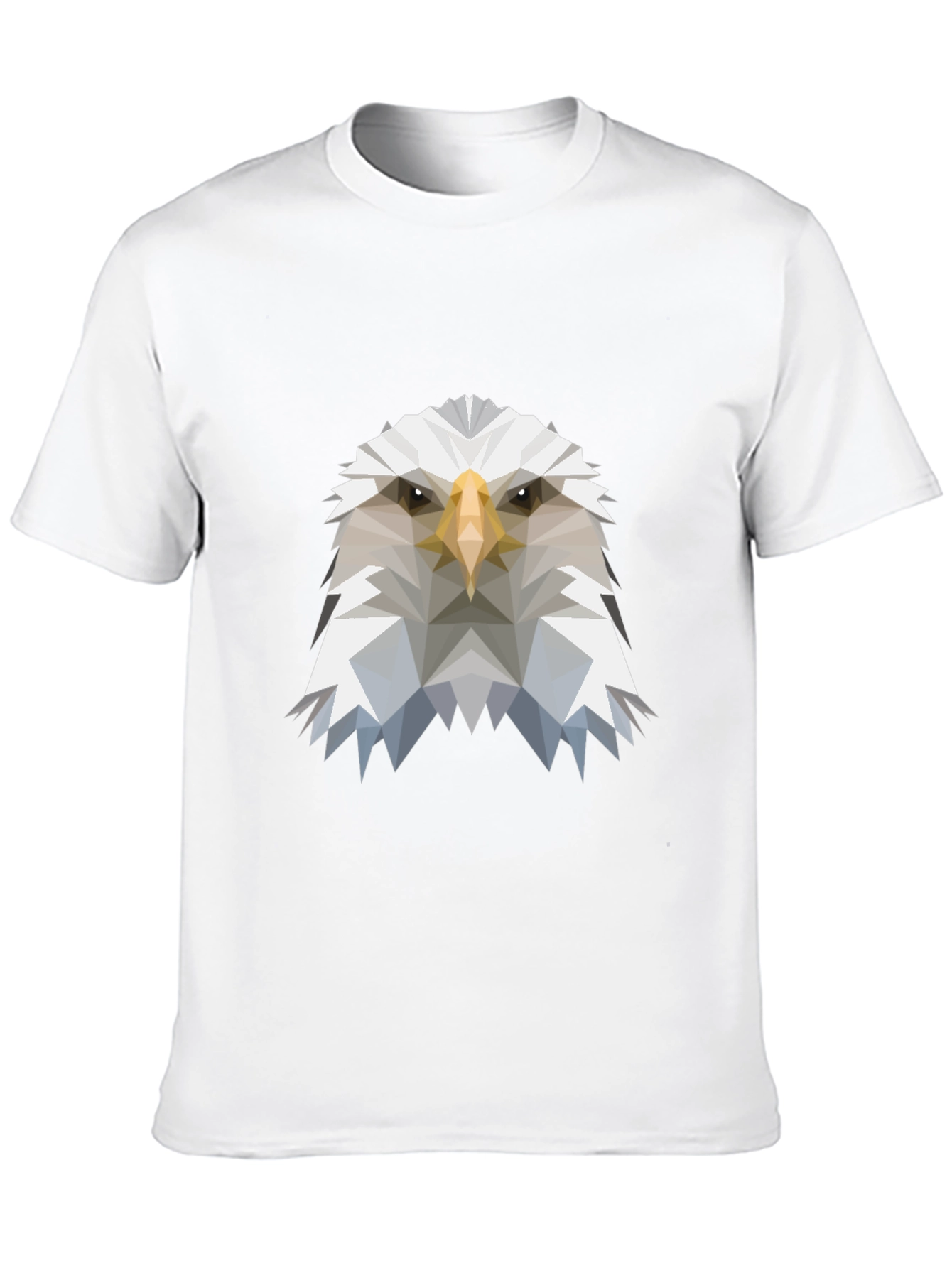 Geometric Eagle Graphic Tee - Modern Mens T-Shirt