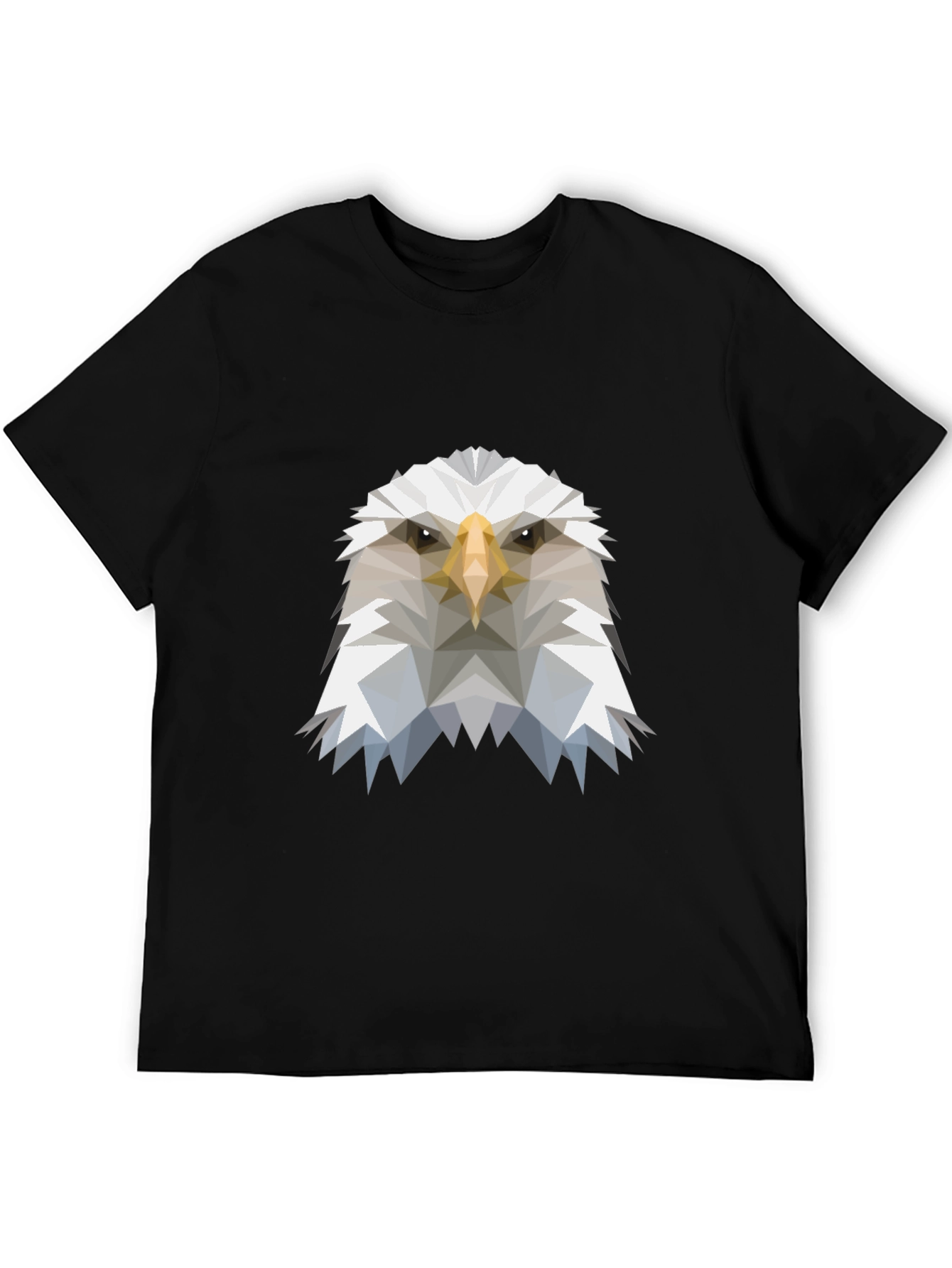 Geometric Eagle Graphic Tee - Modern Mens T-Shirt