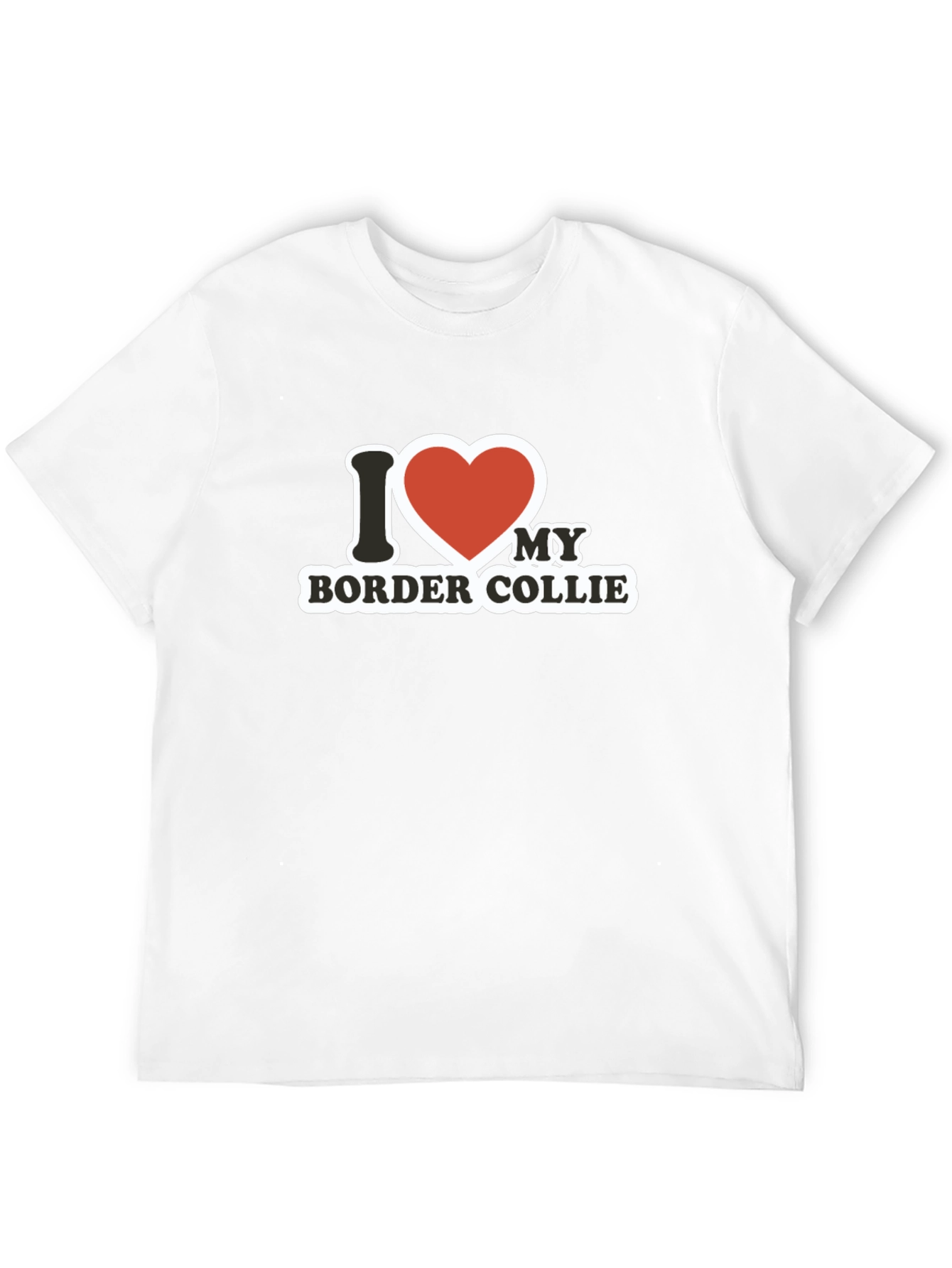 I Love My Border Collie Graphic T-Shirt