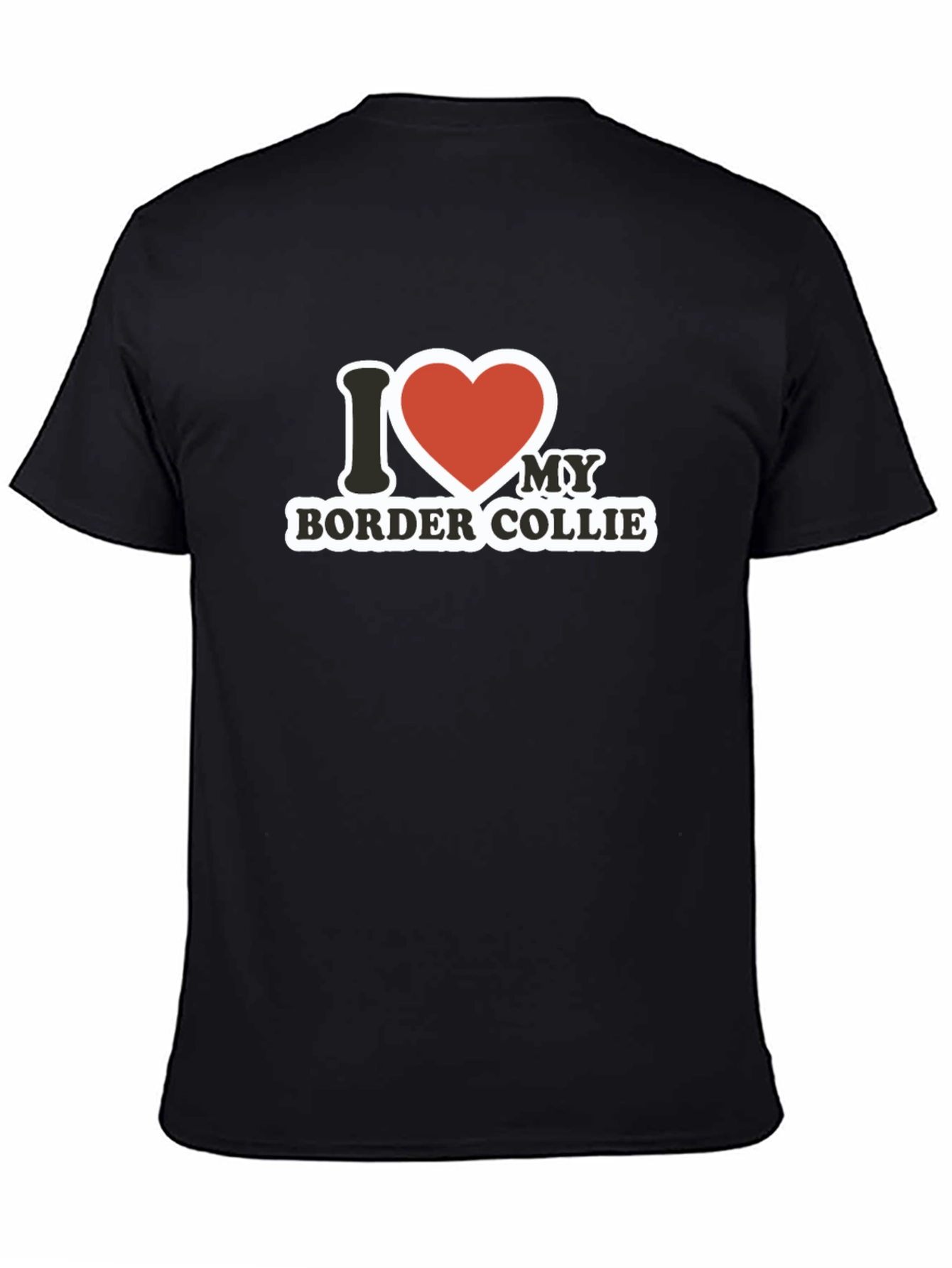 I Love My Border Collie Graphic T-Shirt