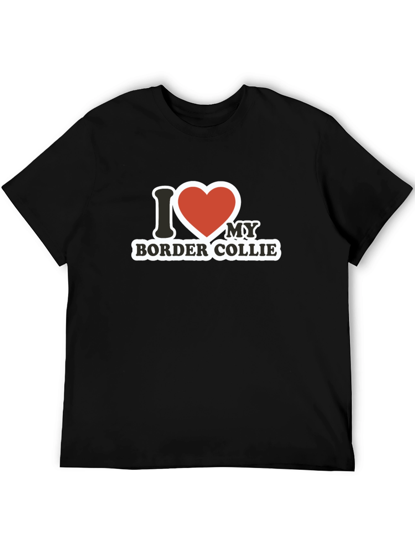 I Love My Border Collie Graphic T-Shirt