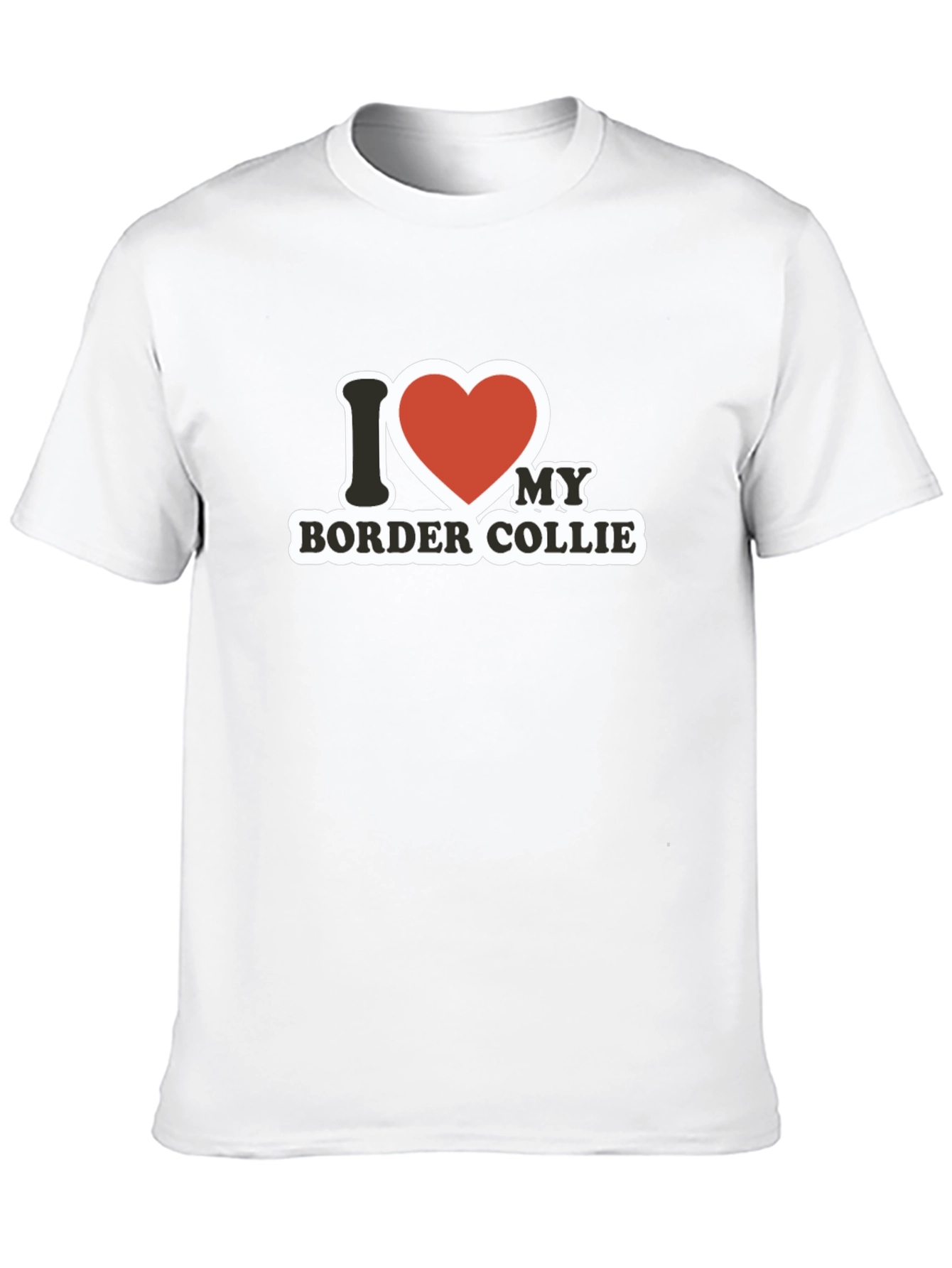 I Love My Border Collie Graphic T-Shirt