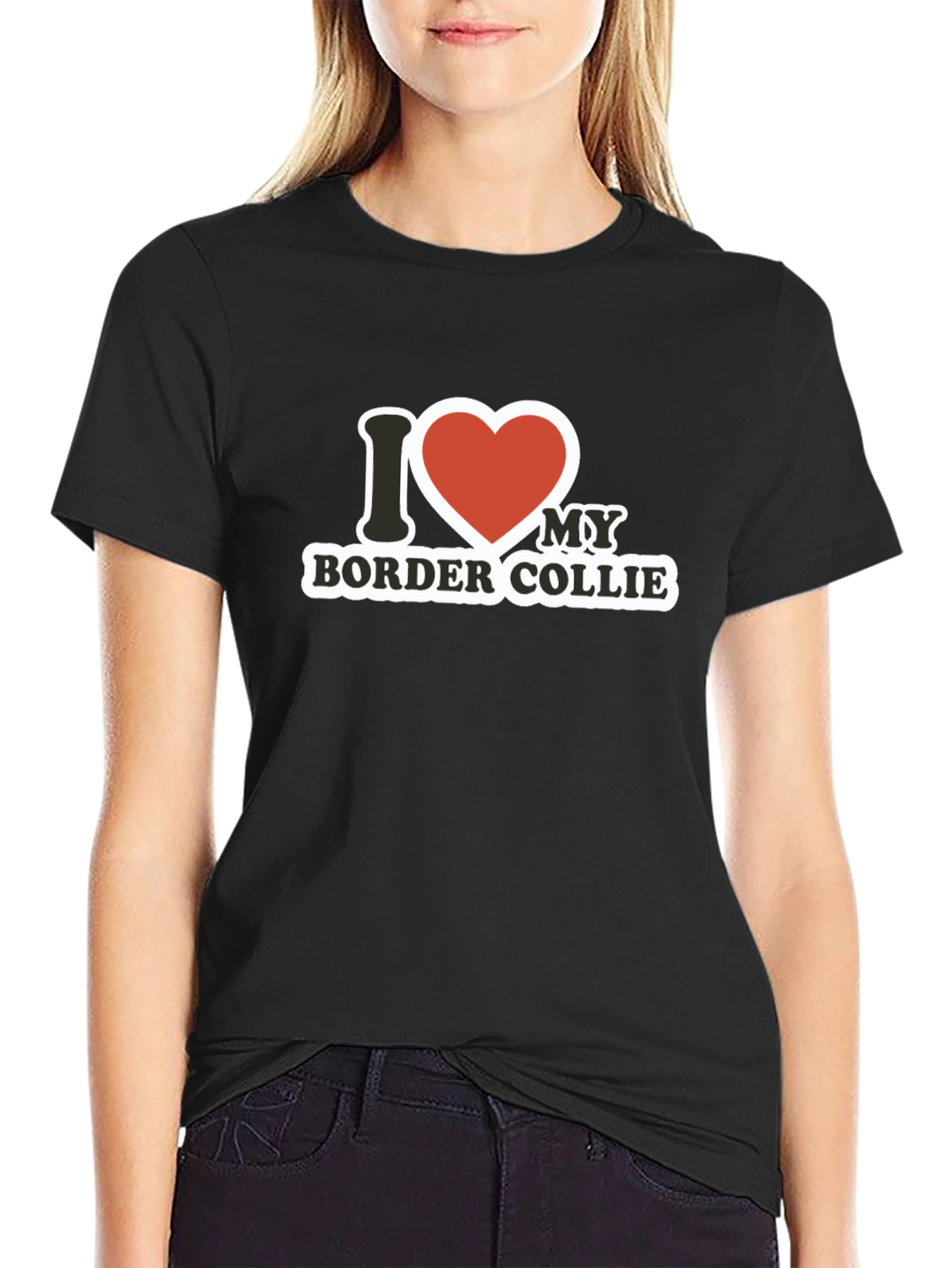 I Love My Border Collie Graphic T-Shirt
