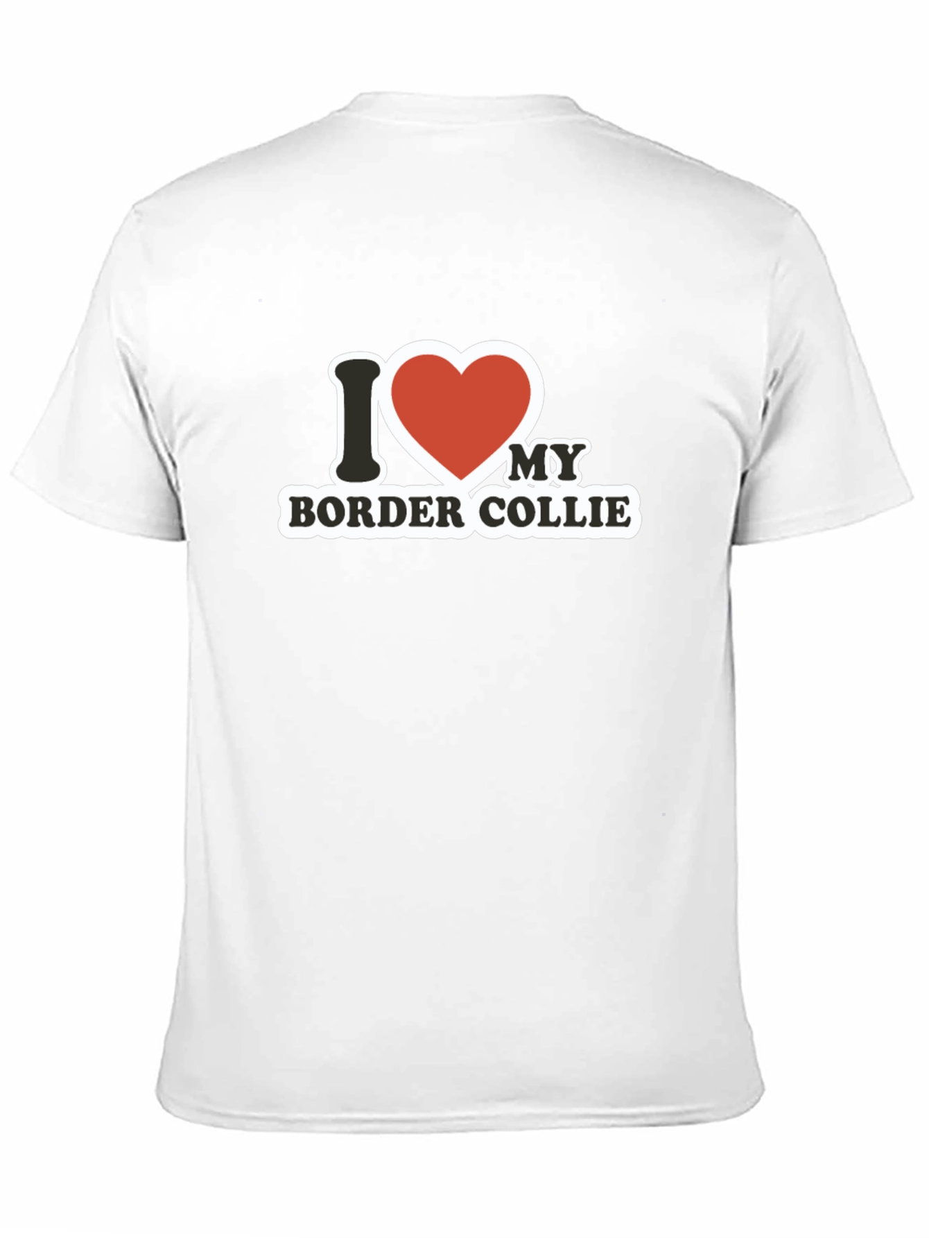 I Love My Border Collie Graphic T-Shirt