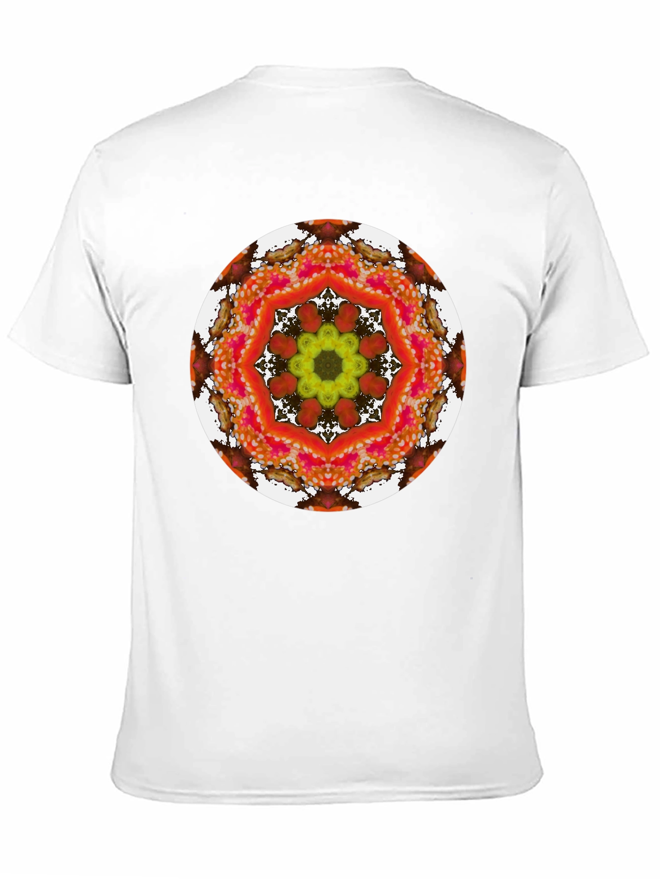 Vibrant Floral Kaleidoscope Graphic Tee
