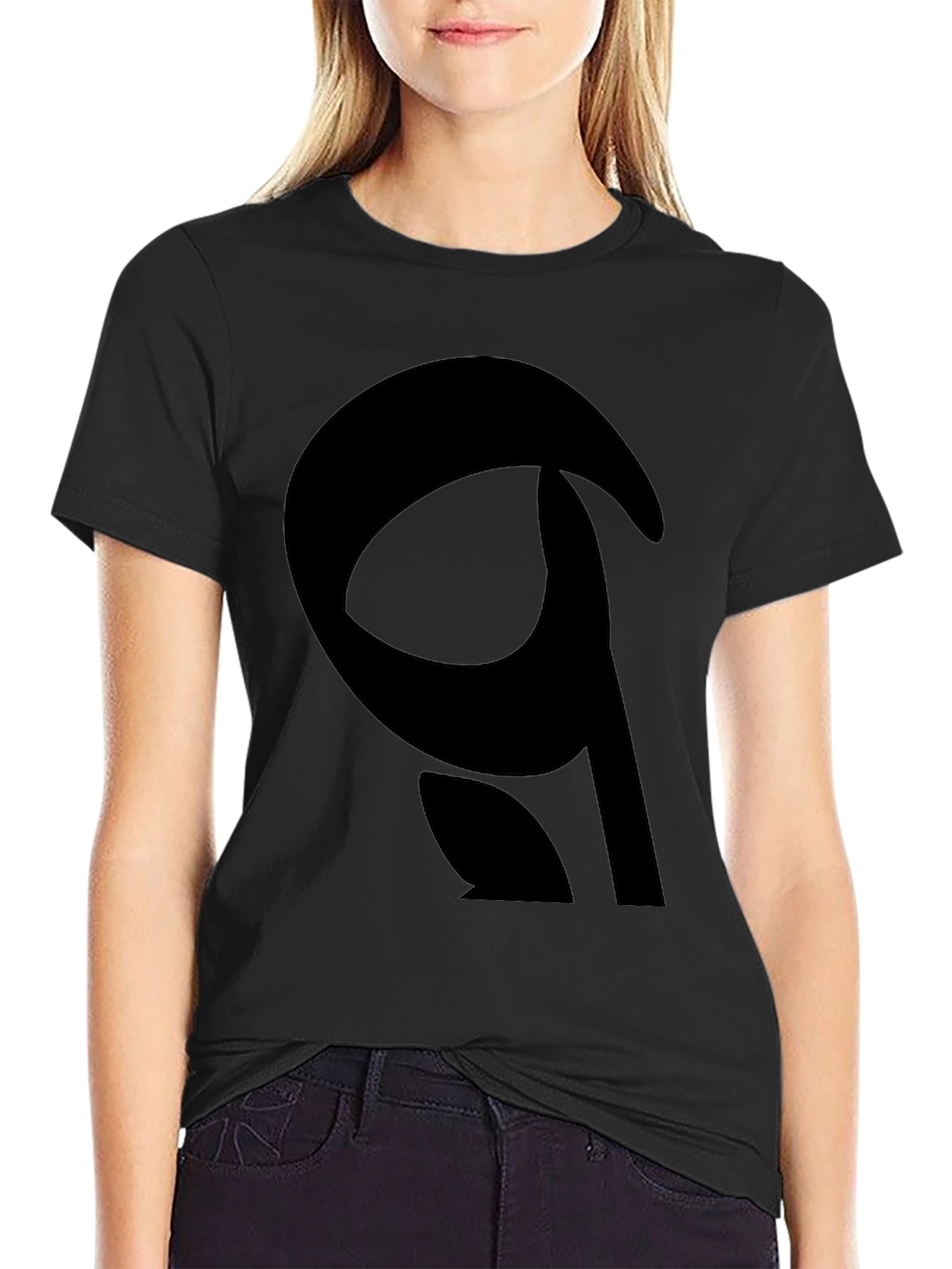 Abstract Graphic Black T-Shirt - Modern Casual Tee