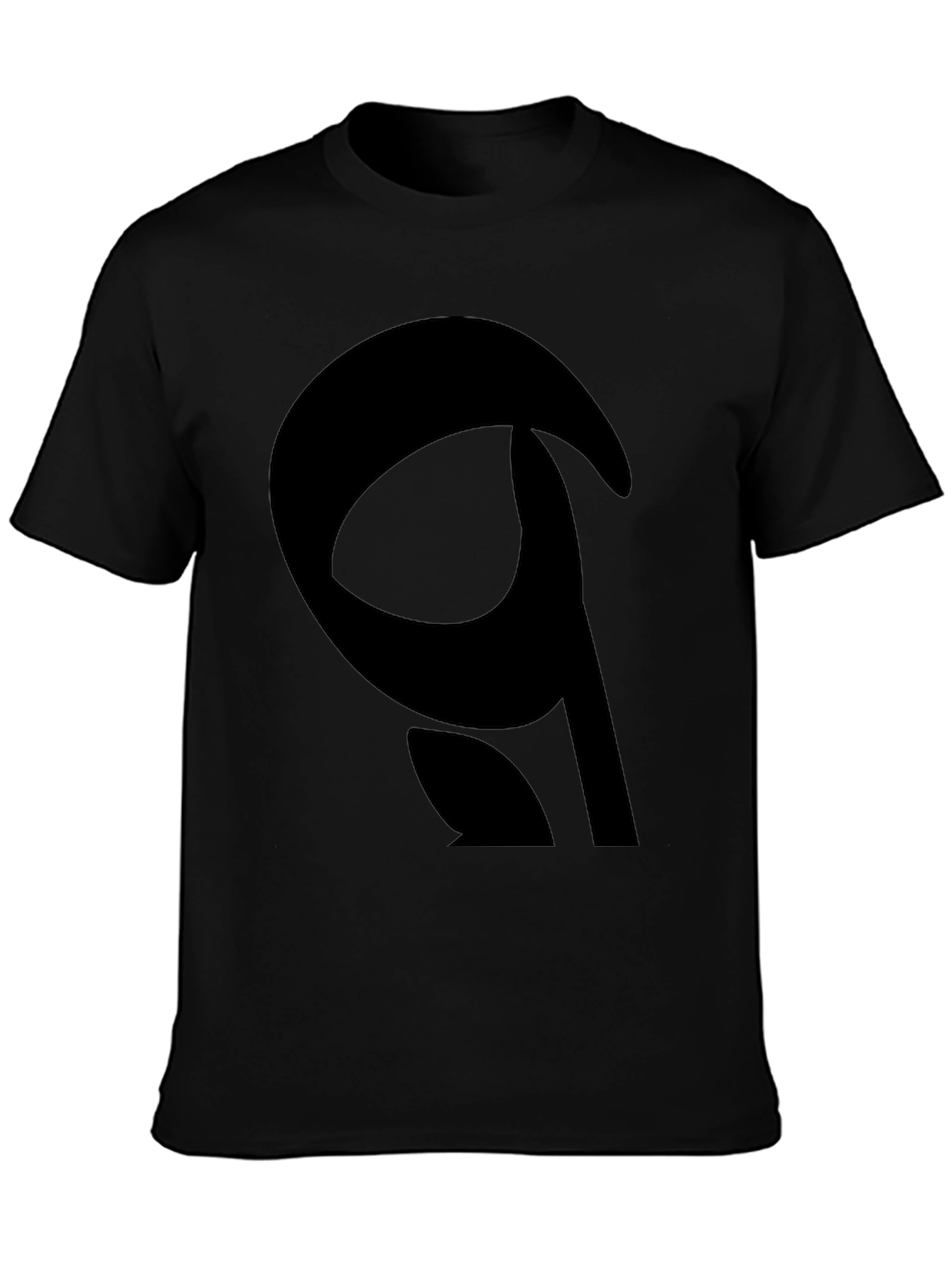 Abstract Graphic Black T-Shirt - Modern Casual Tee