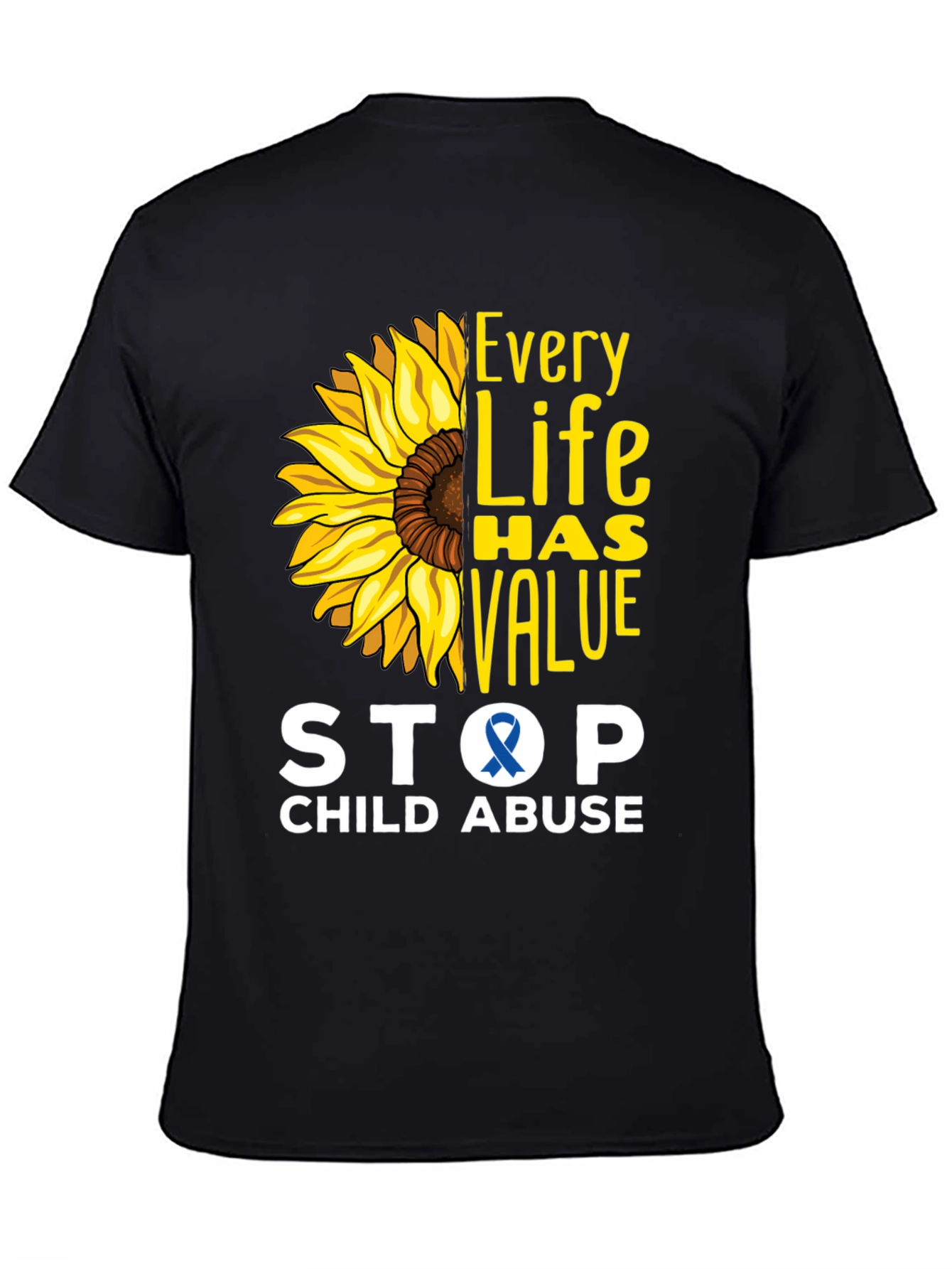 Every Life Has Value Child Abuse Awareness Tee