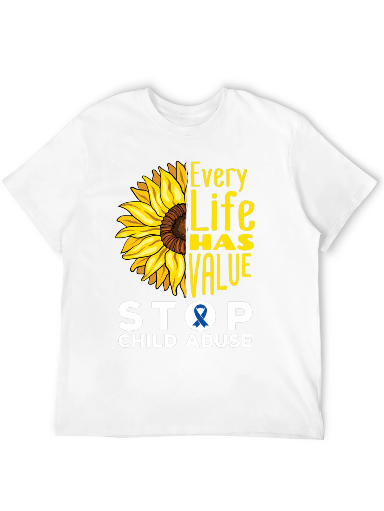 Every Life Has Value Child Abuse Awareness Tee