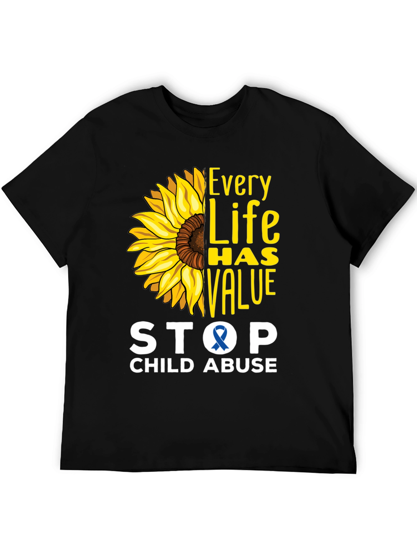 Every Life Has Value Child Abuse Awareness Tee