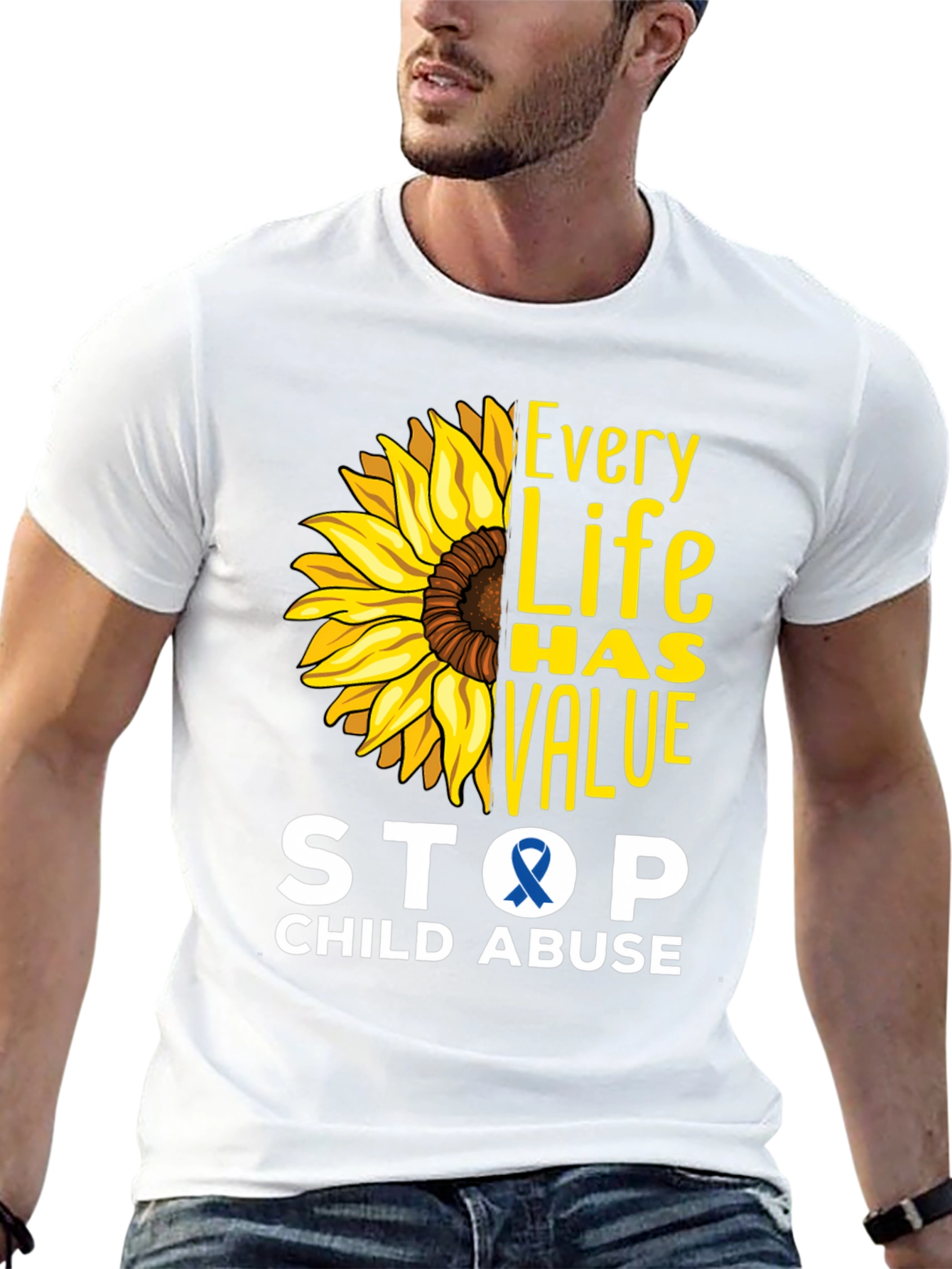Every Life Has Value Child Abuse Awareness Tee