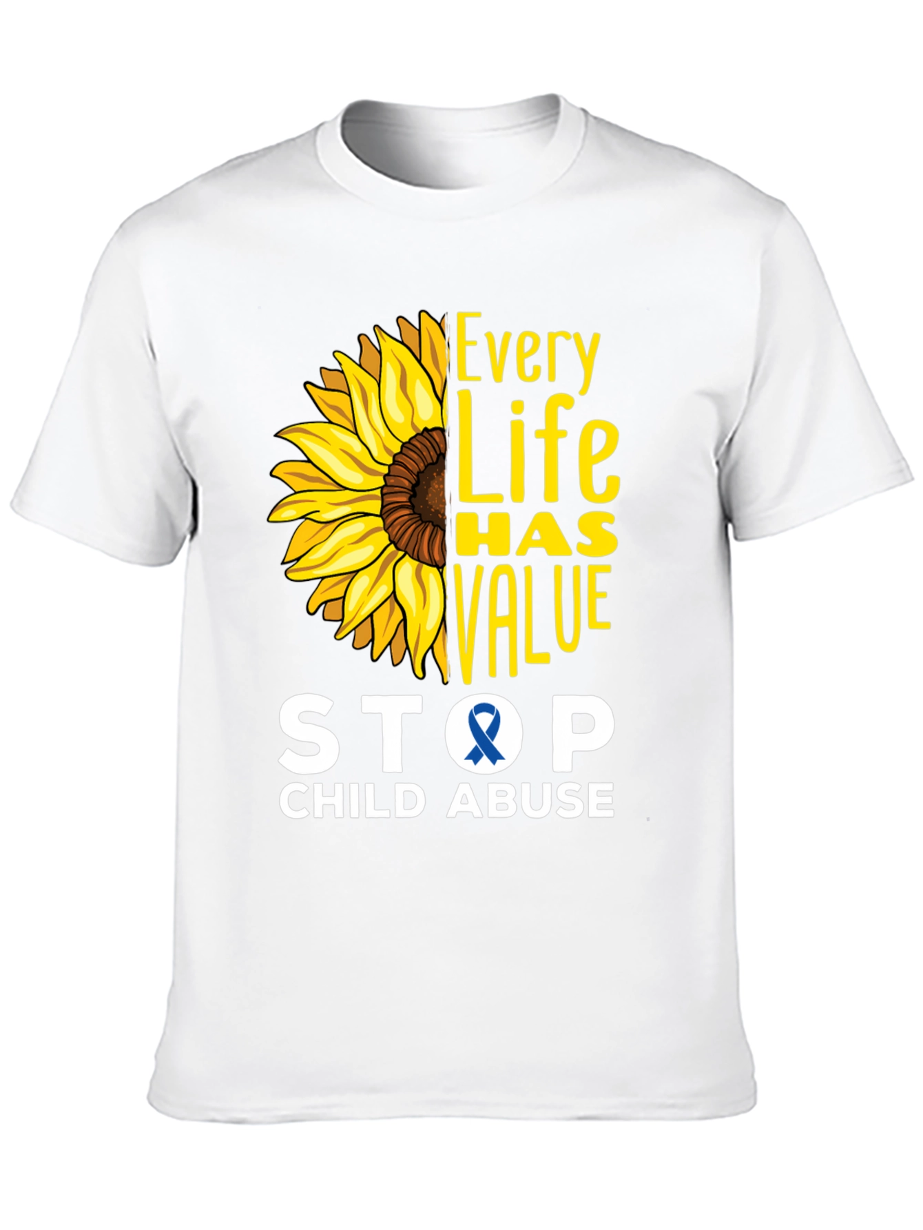 Every Life Has Value Child Abuse Awareness Tee