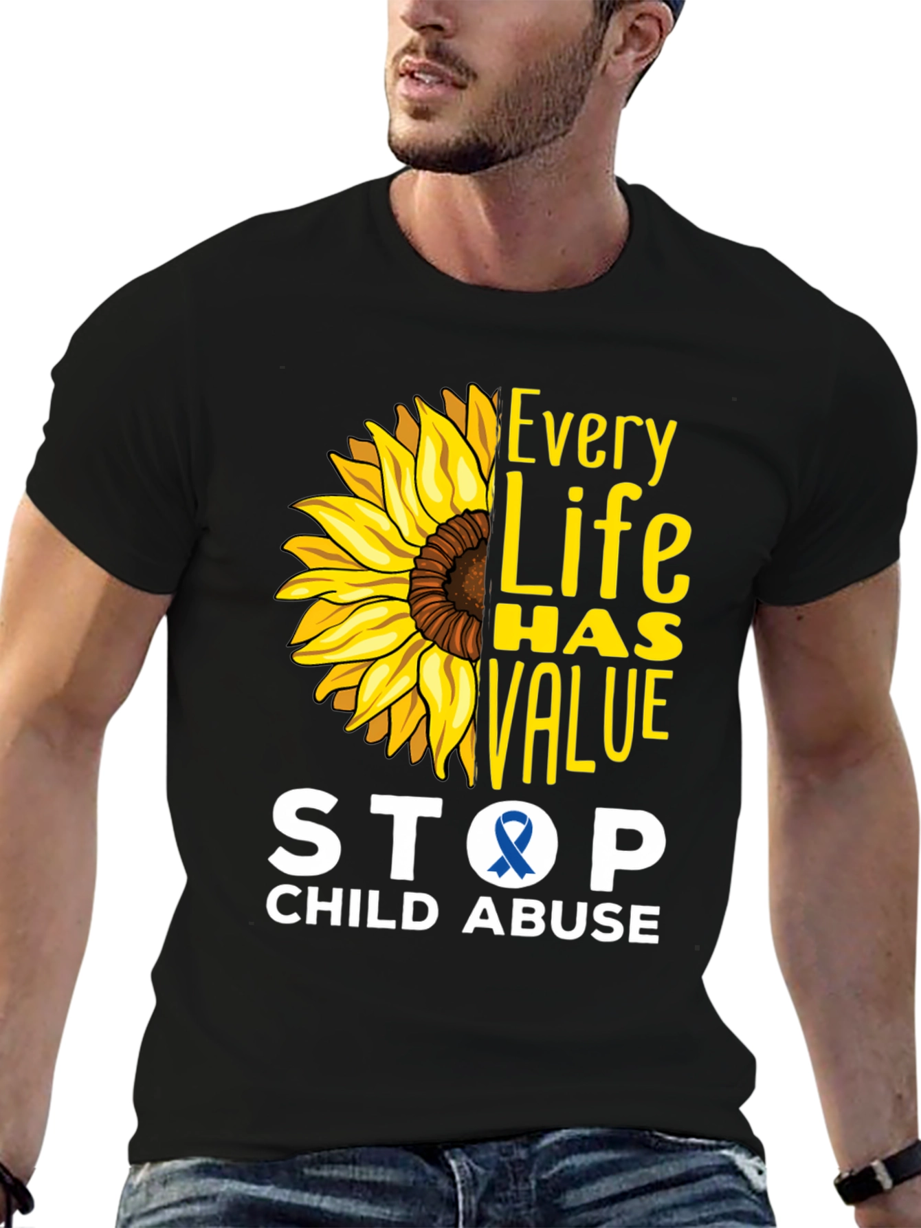 Every Life Has Value Child Abuse Awareness Tee