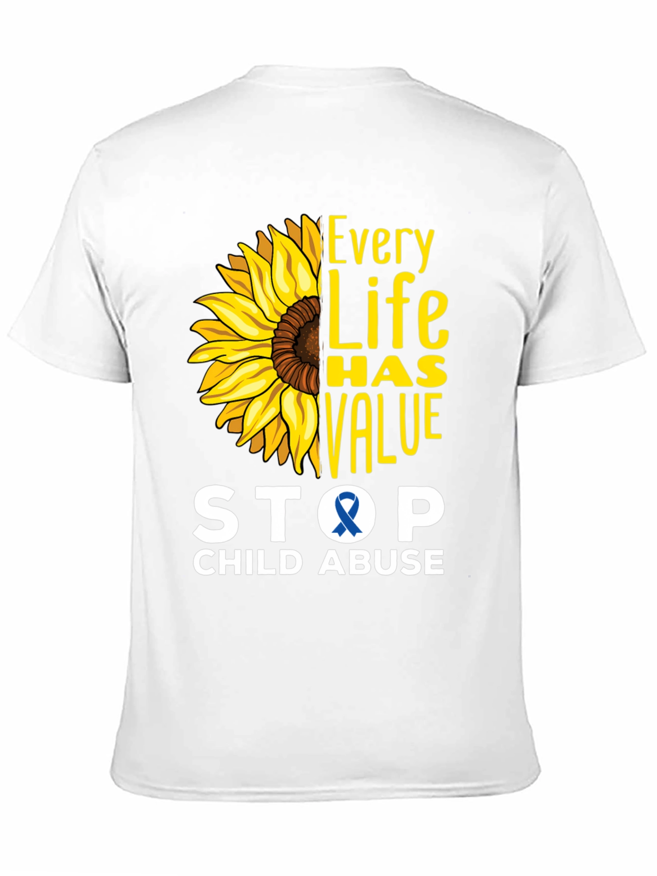 Every Life Has Value Child Abuse Awareness Tee