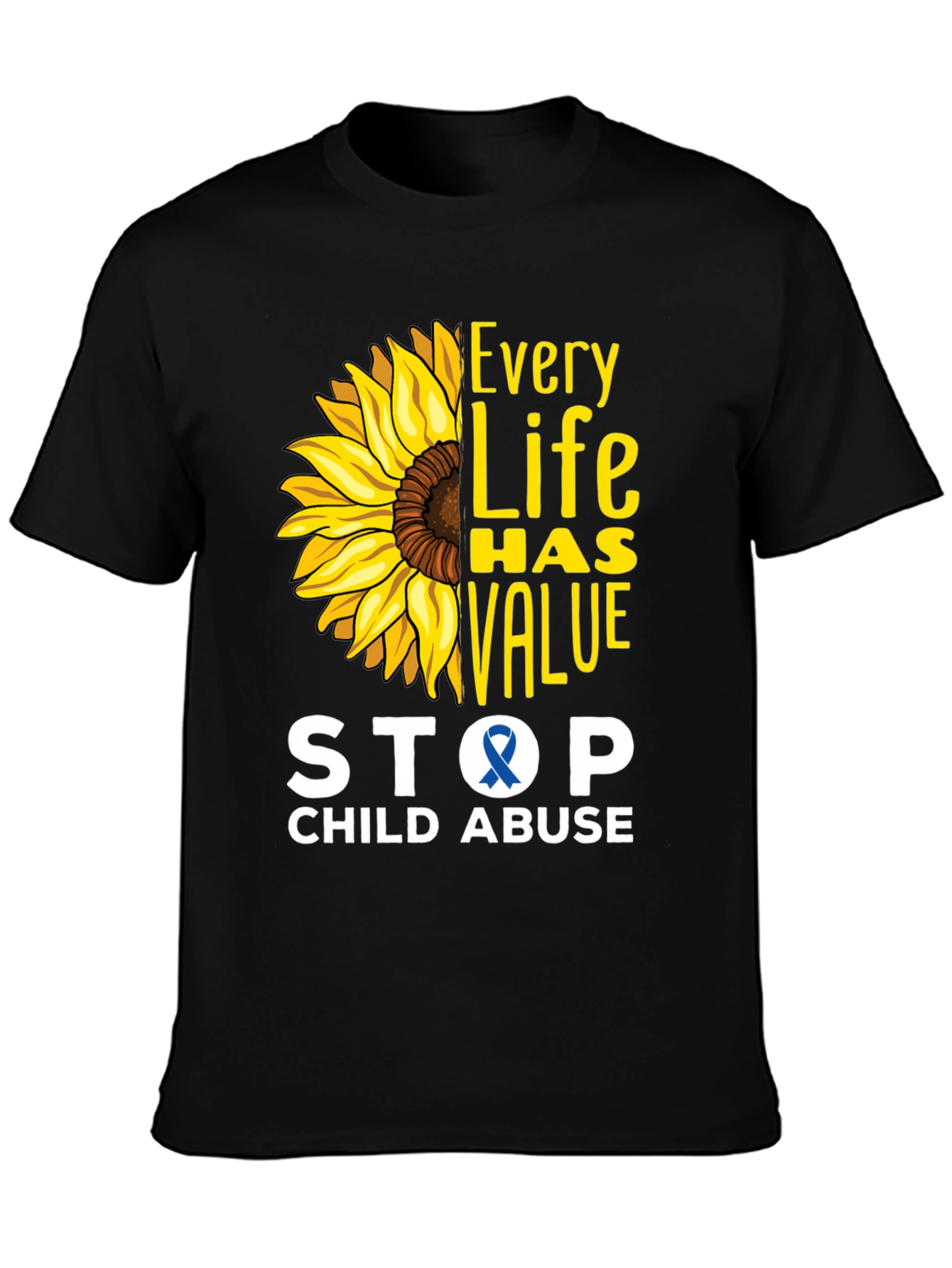 Every Life Has Value Child Abuse Awareness Tee