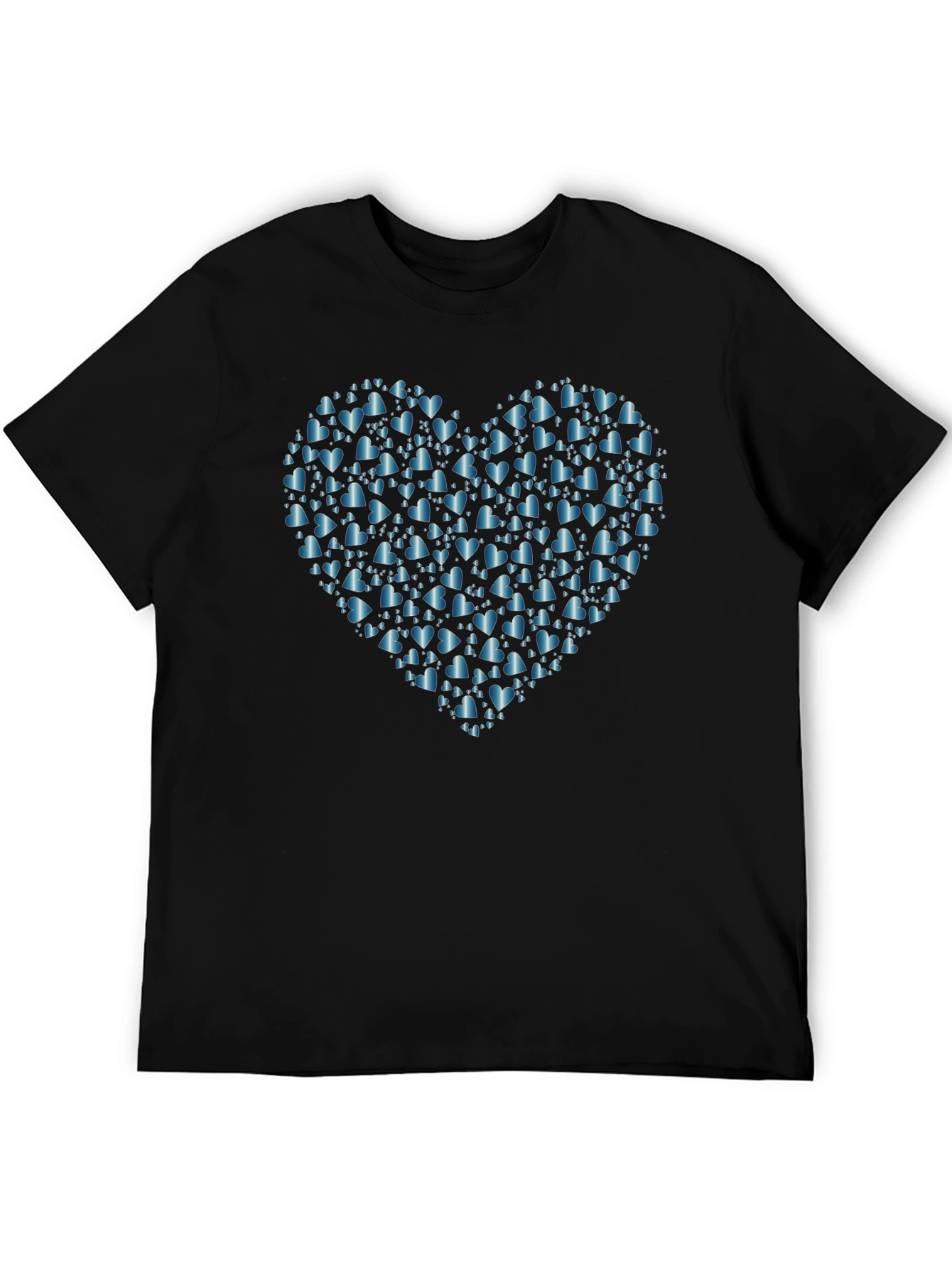 Heart of Hearts Tee - Black Cotton Casual Wear