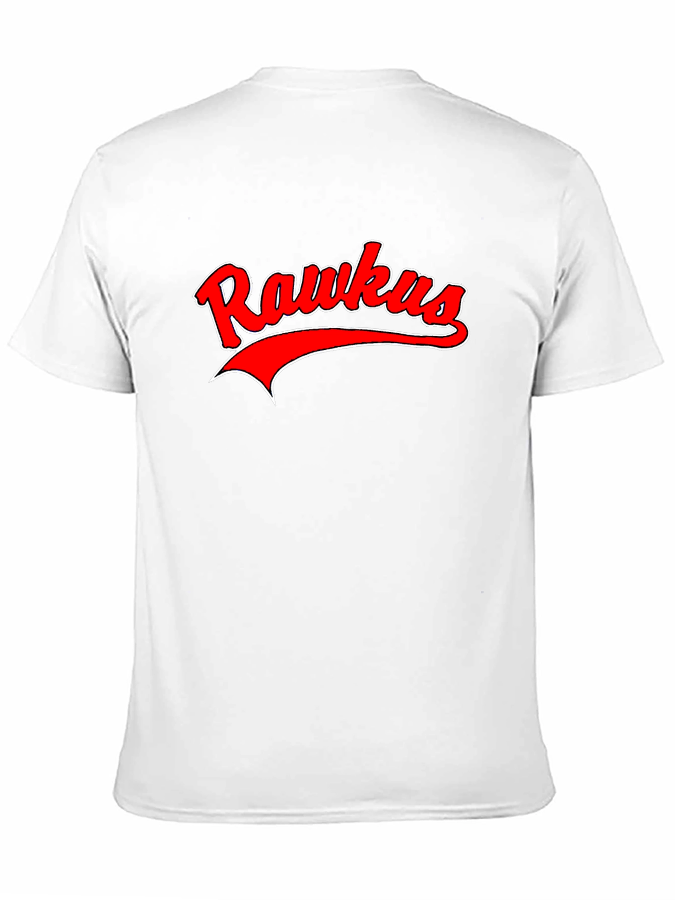Rawkus Red & White Graphic Black T-Shirt