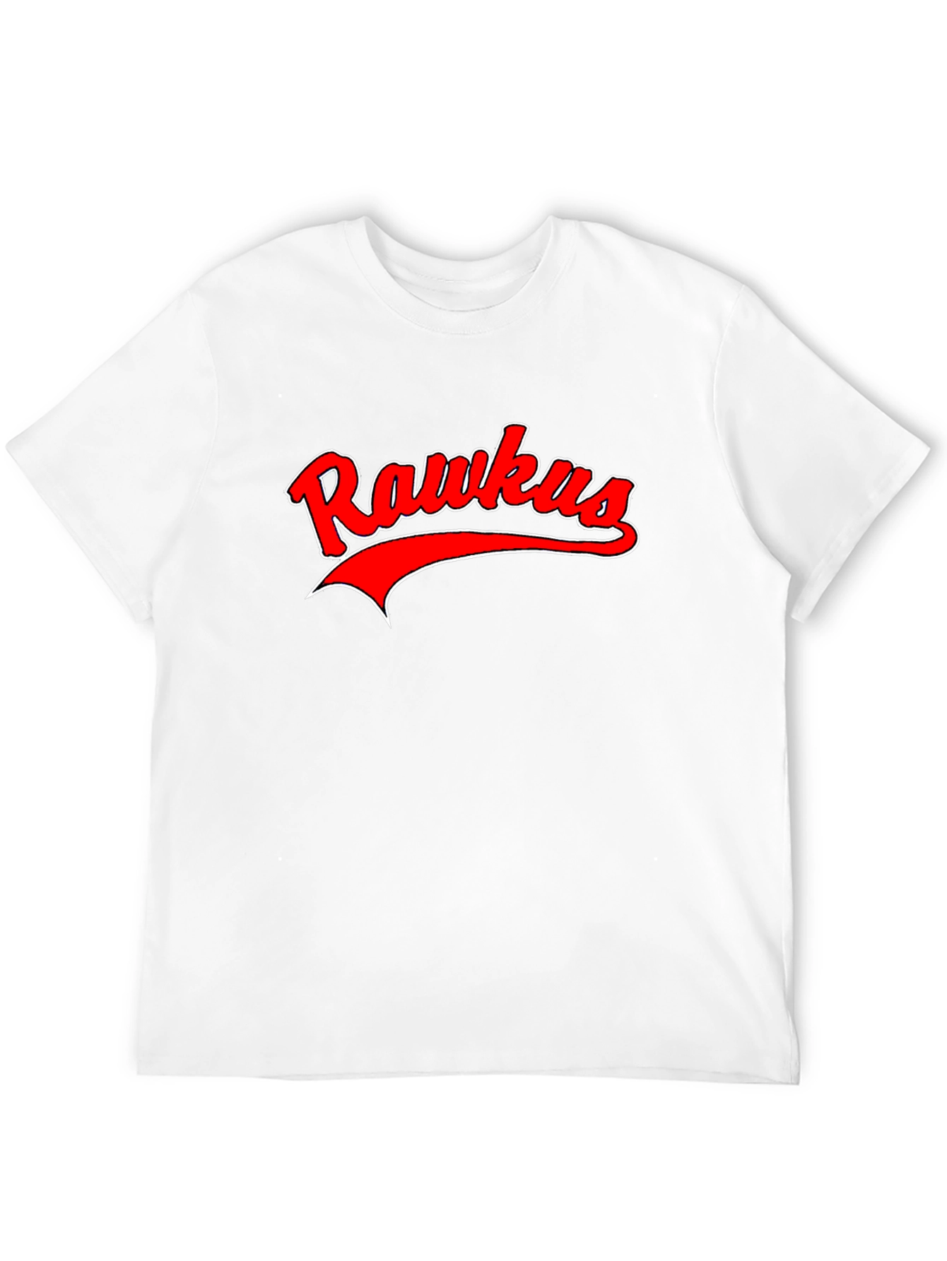Rawkus Red & White Graphic Black T-Shirt