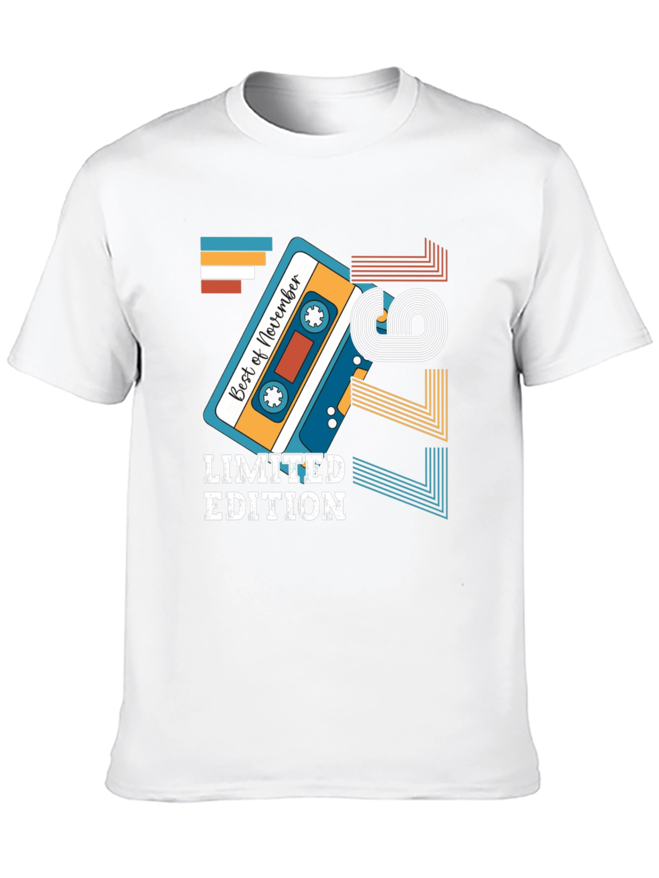 Retro November 1979 Limited Edition Cassette Tape T-Shirt