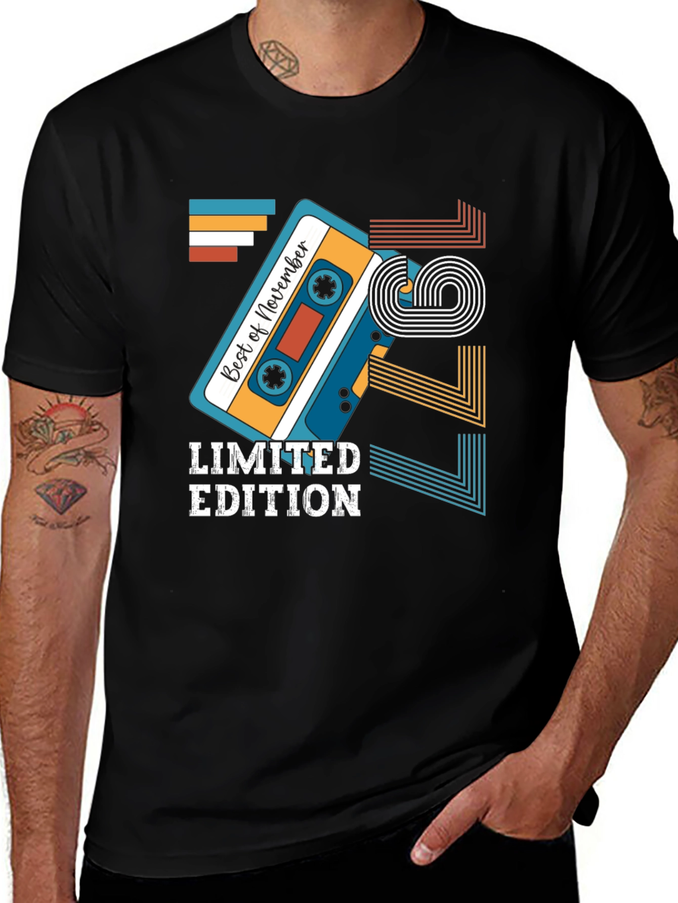 Retro November 1979 Limited Edition Cassette Tape T-Shirt