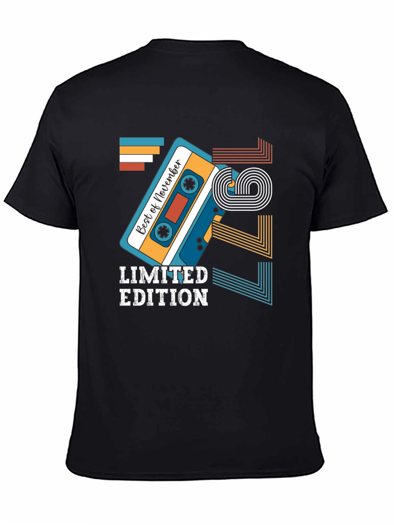 Retro November 1979 Limited Edition Cassette Tape T-Shirt