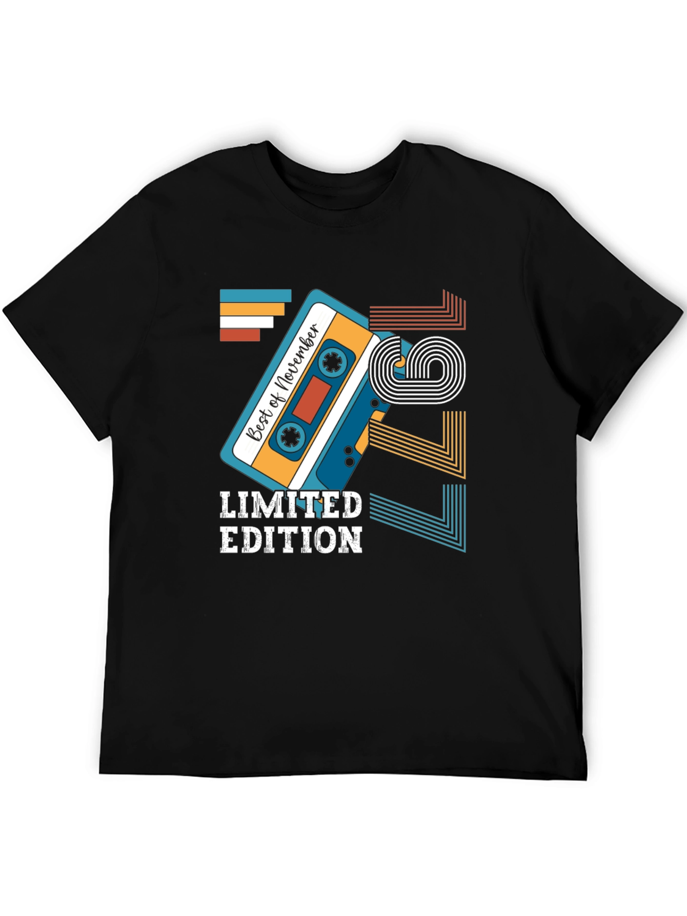 Retro November 1979 Limited Edition Cassette Tape T-Shirt