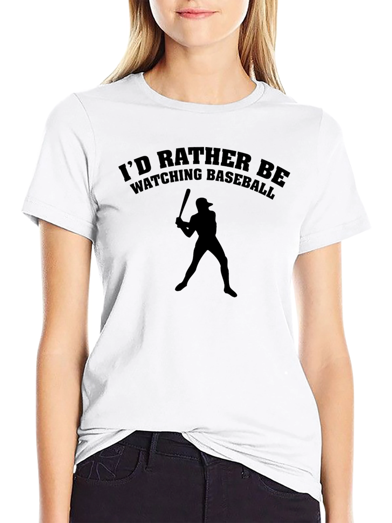 Baseball Fan T-Shirt - Id Rather Be Watching!