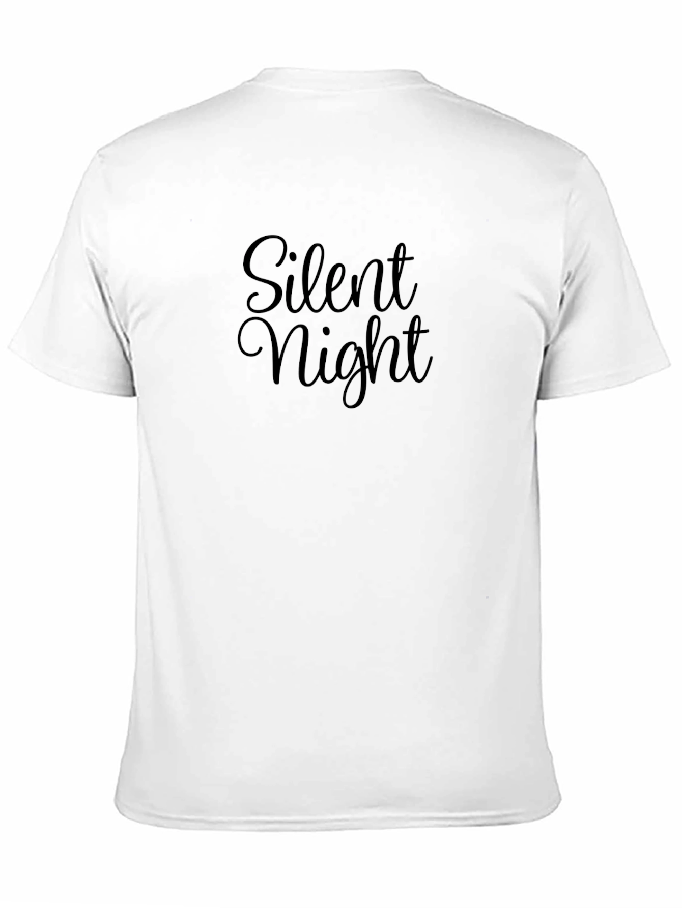 Silent Night Black Graphic Tee Shirt