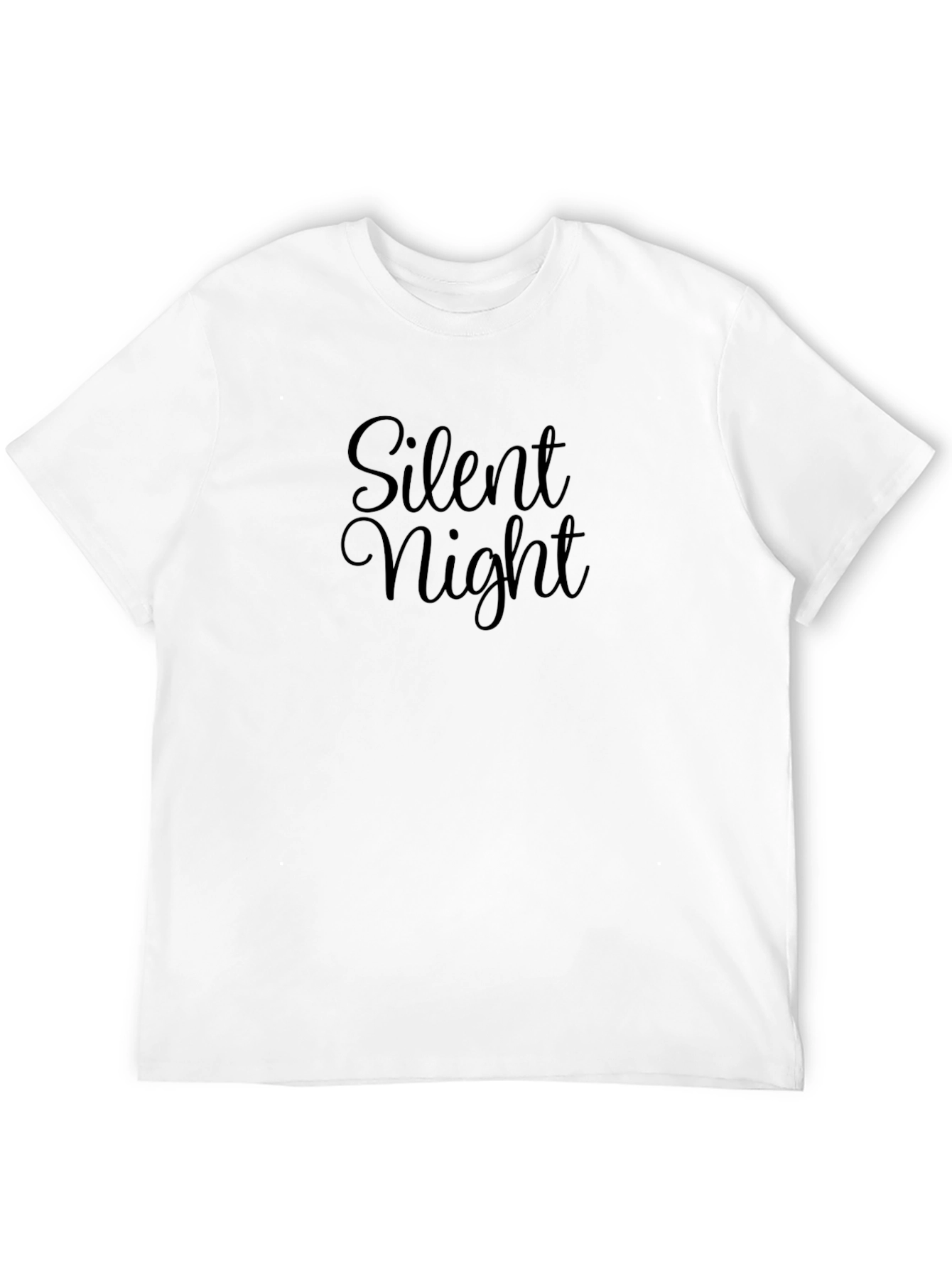 Silent Night Black Graphic Tee Shirt