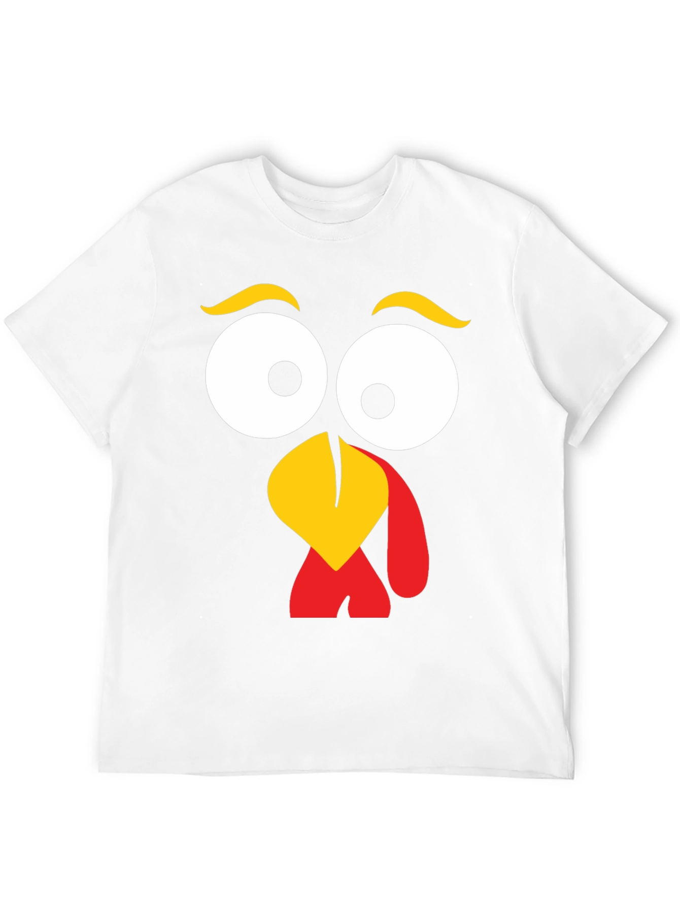 Turkey Face Graphic Tee - Thanksgiving Fun