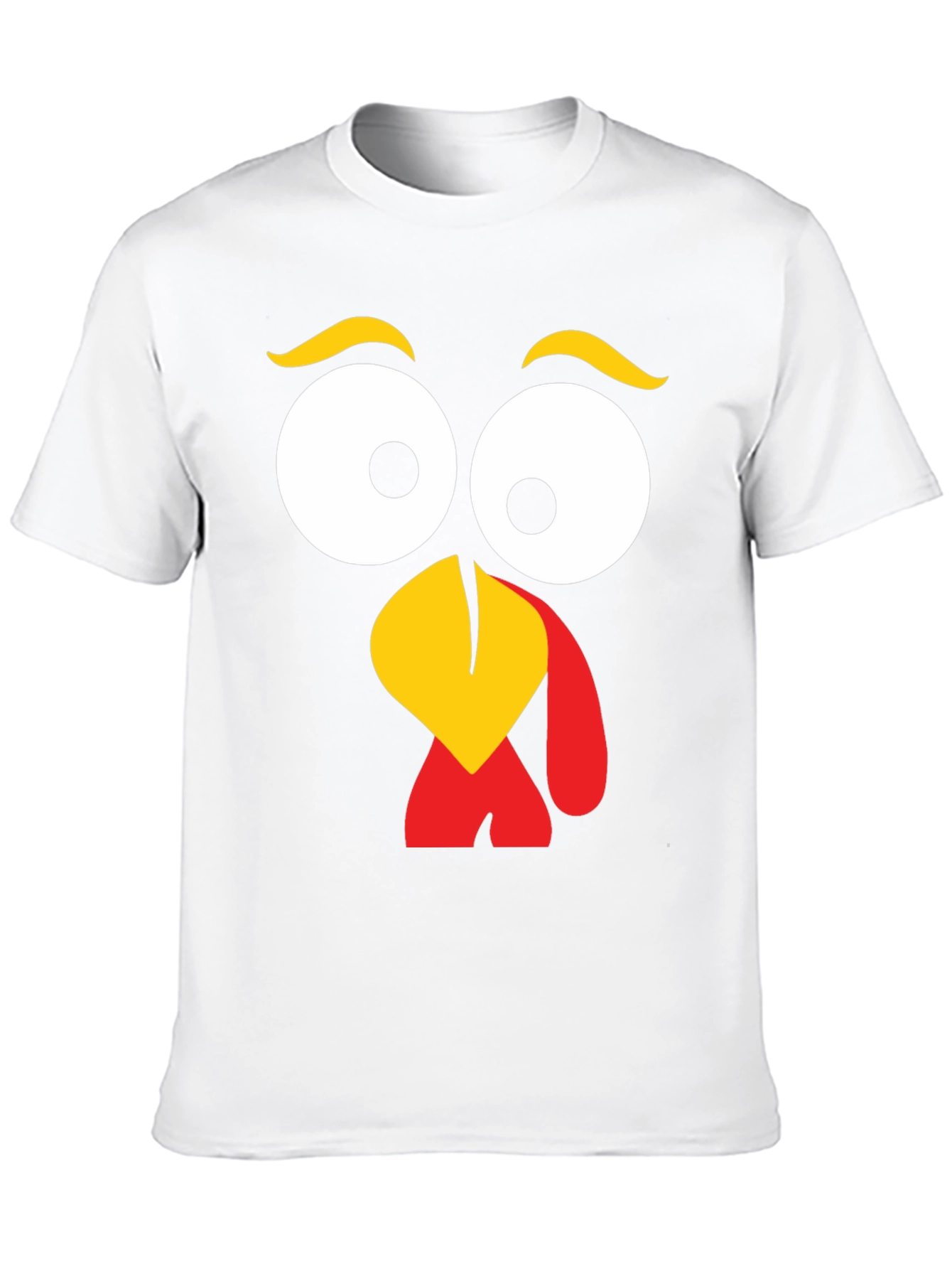 Turkey Face Graphic Tee - Thanksgiving Fun