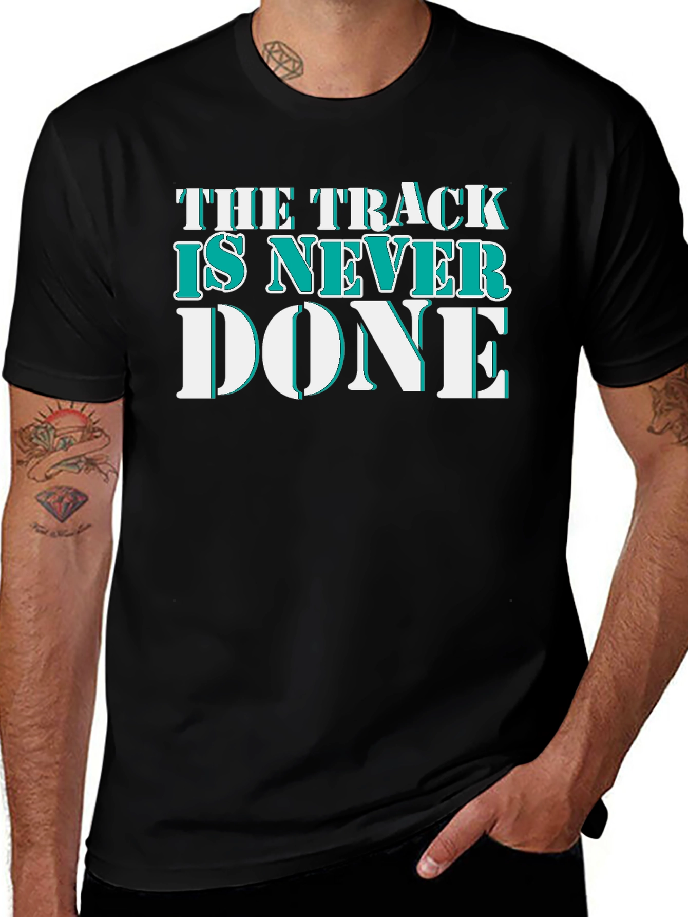 The Track Is Never Done Graphic T-Shirt