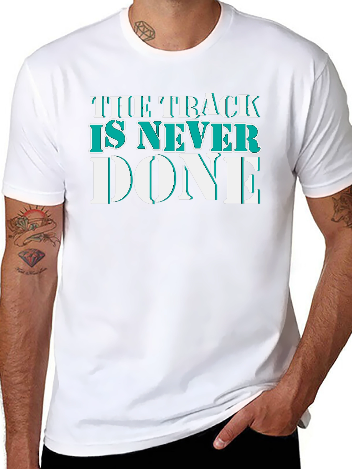 The Track Is Never Done Graphic T-Shirt