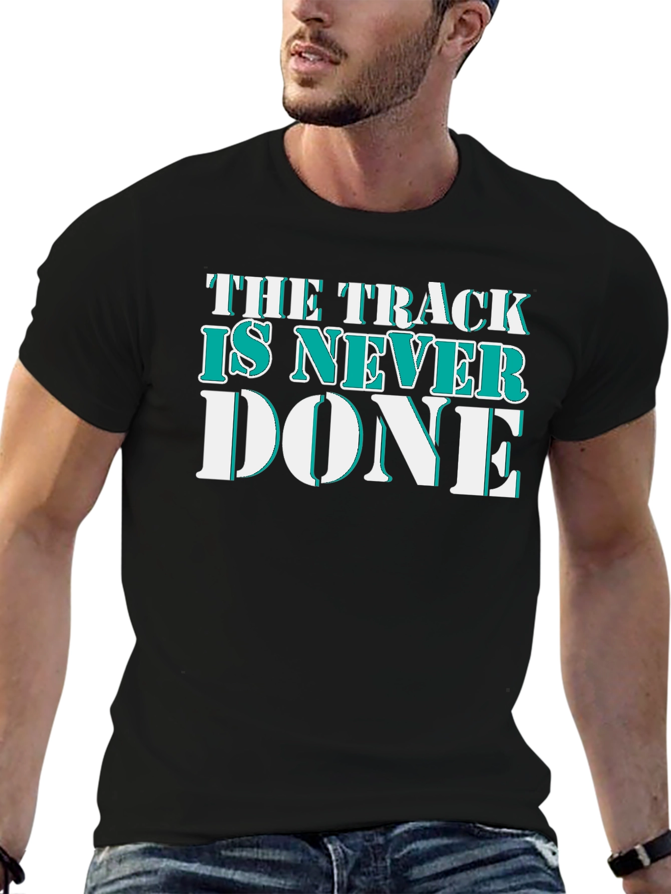 The Track Is Never Done Graphic T-Shirt