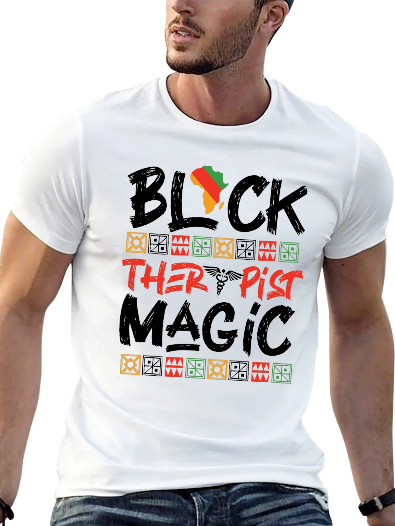 Black Therapist Magic Graphic T-Shirt