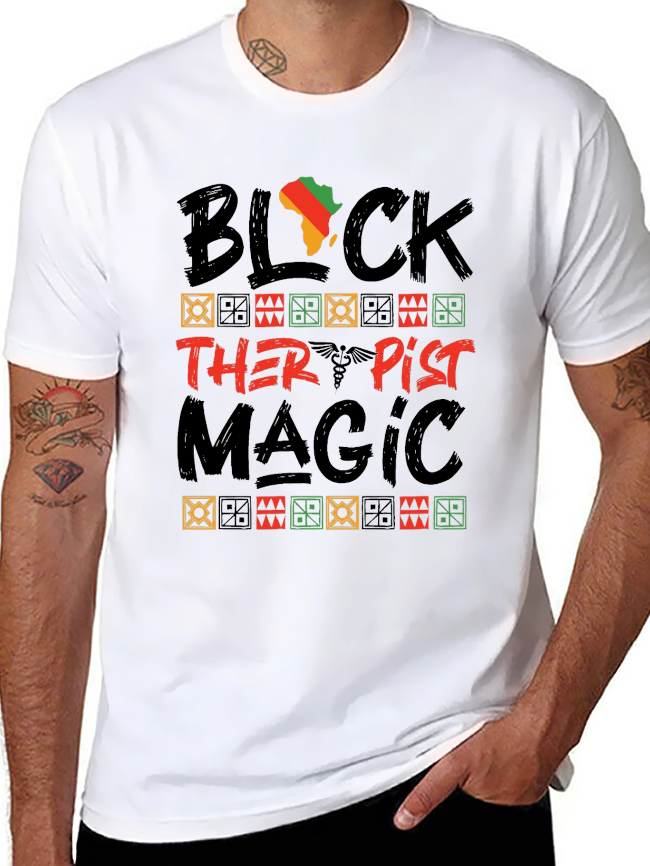 Black Therapist Magic Graphic T-Shirt